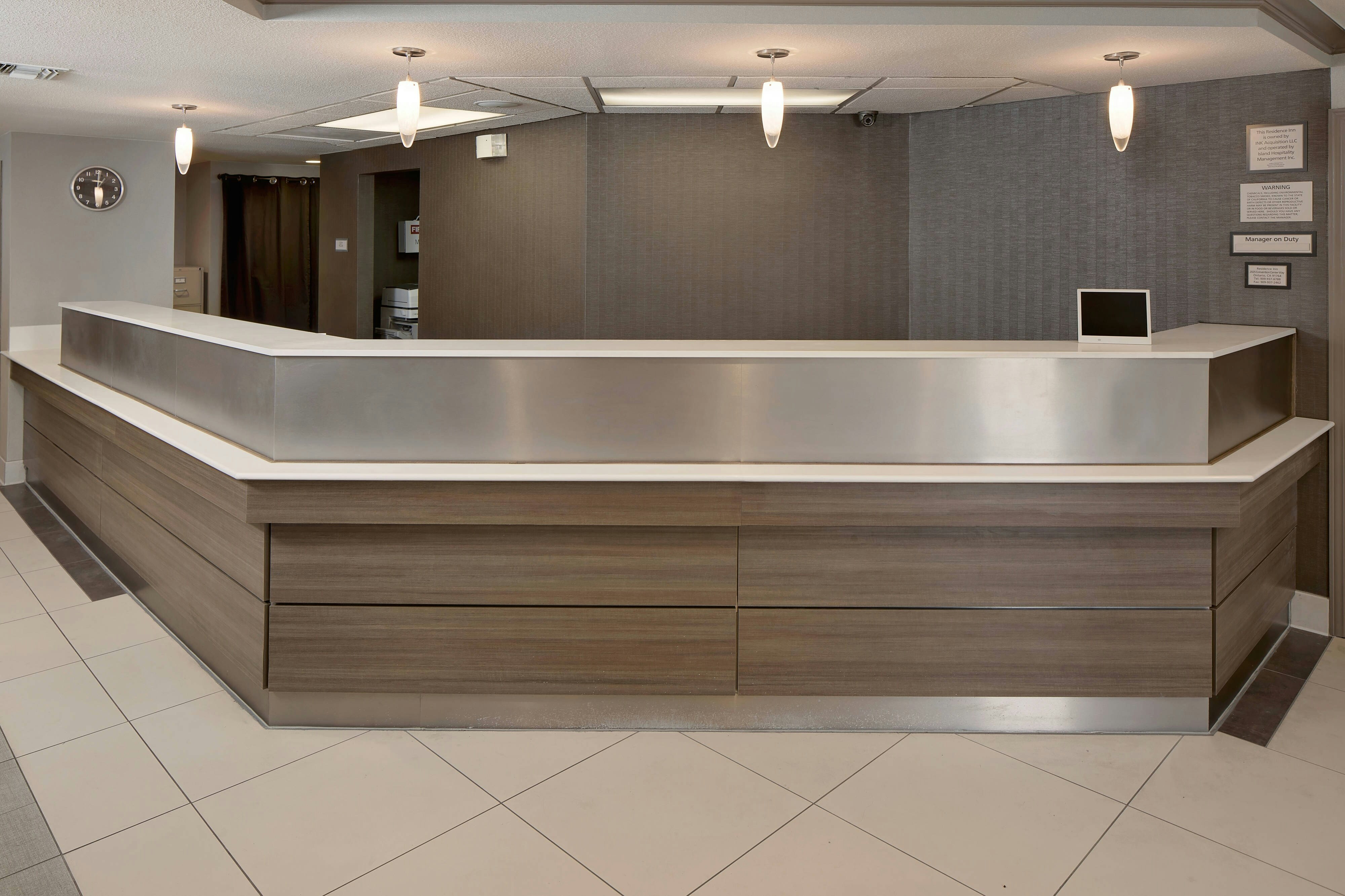 Lobby at Residence Inn Ontario Airport, ONTARIO - CA