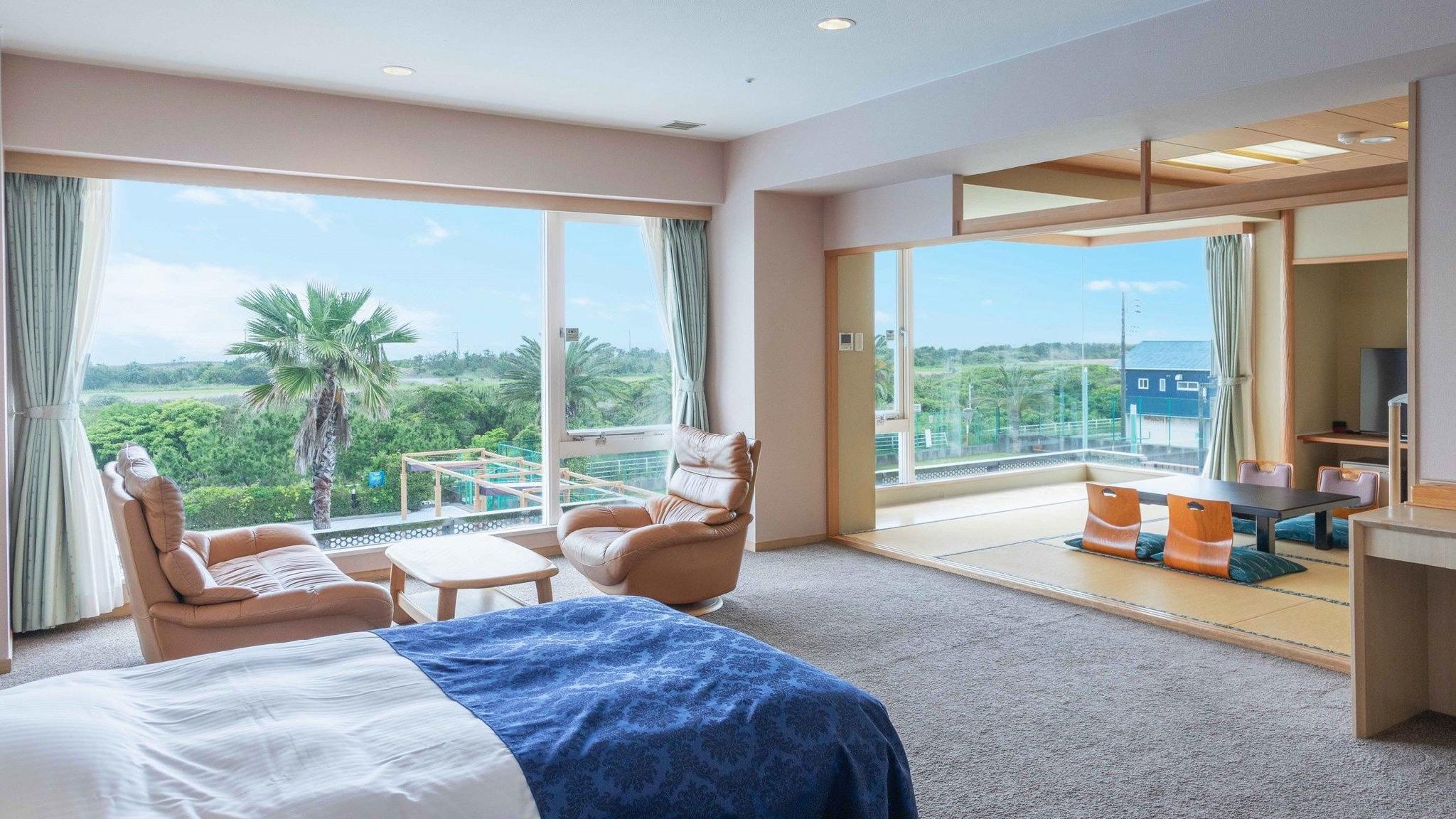 Deluxe, Twin Beds, Garden Front, Garden View