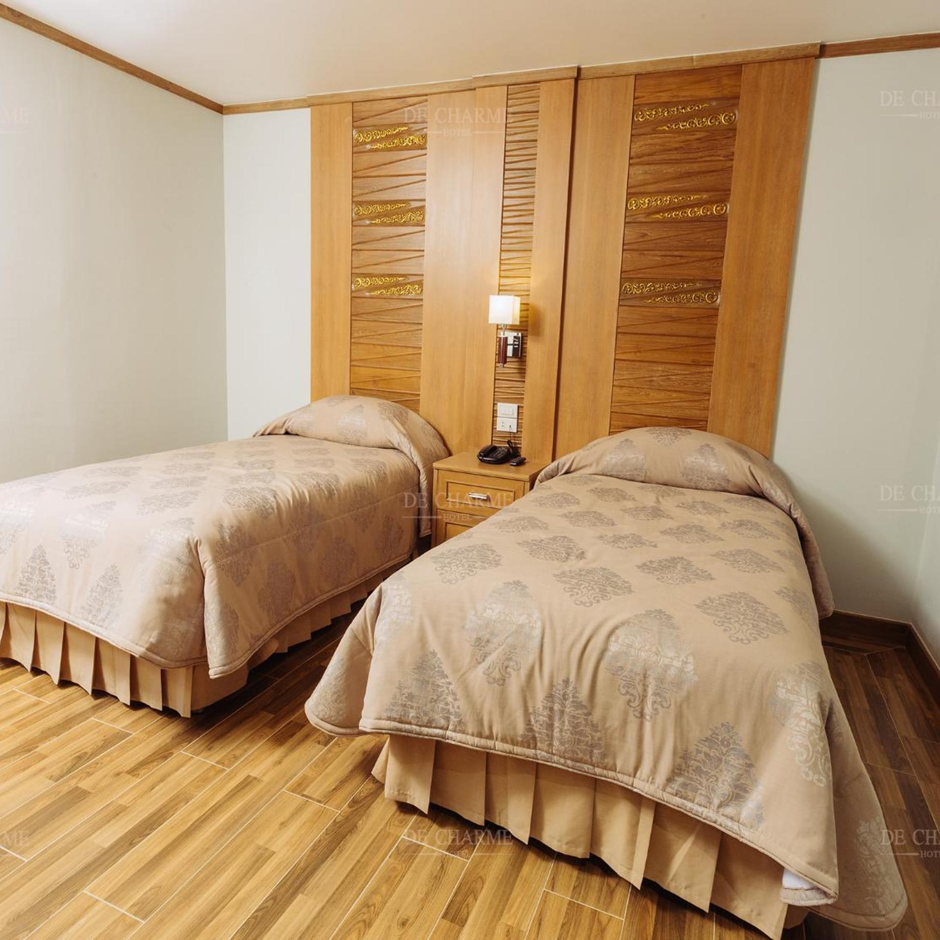 DELUXE, DOUBLE OR TWIN BED