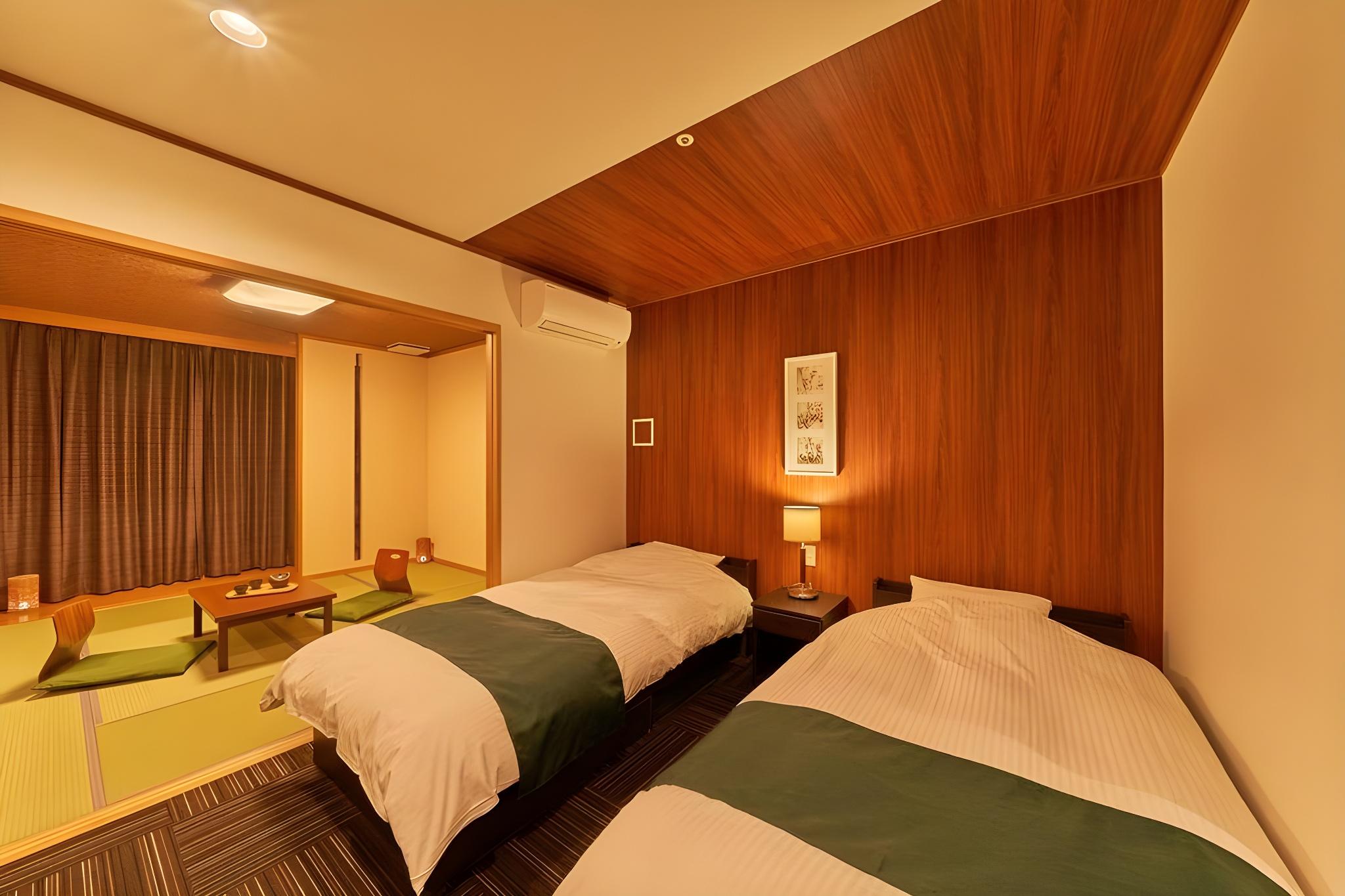 Japanese Western, Standard, Twin Beds, Outdoor Bath