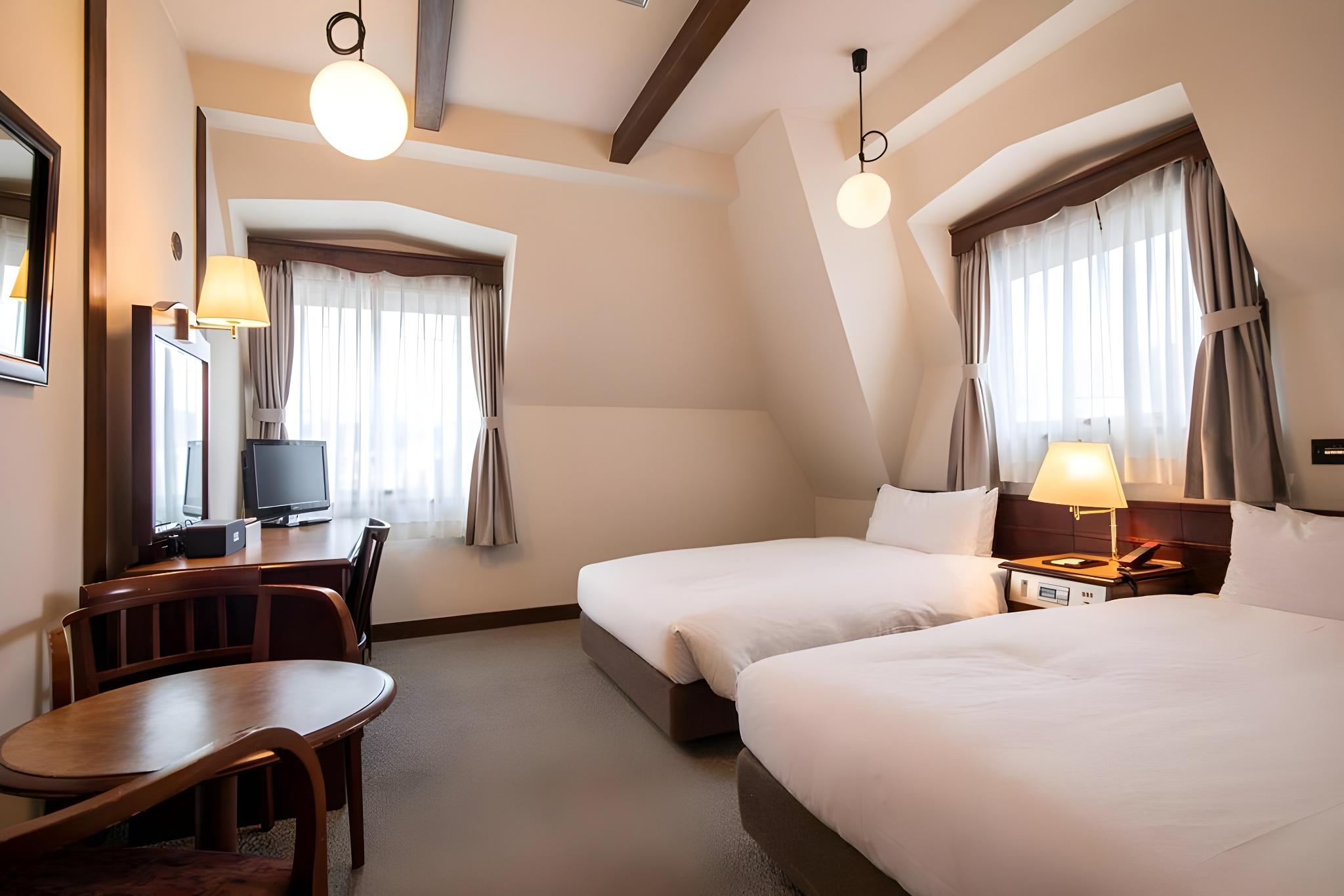 Room, Twin Beds, Old Building