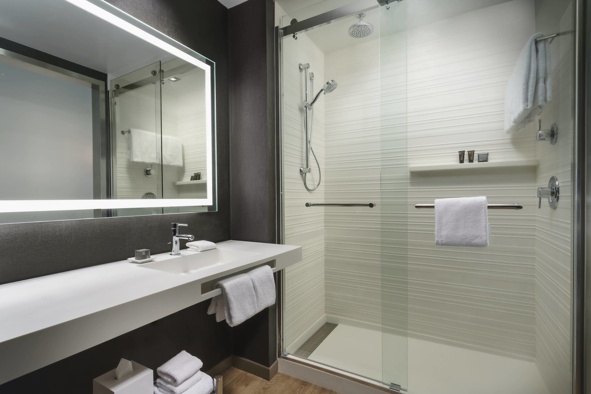 غرفة بسرير كينج مع أريكة لذوي الإعاقة، AC Hotel by Marriott Chapel Hill Downtown 3/3