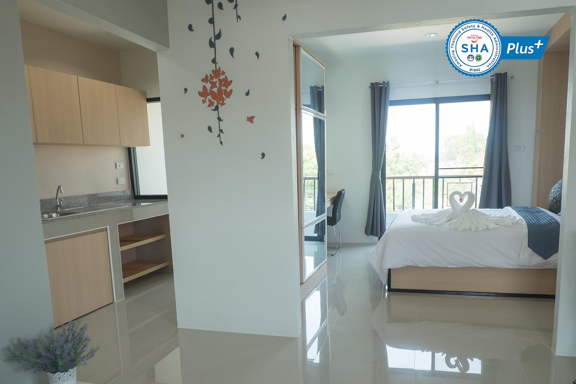 استوديو ديلوكس بسرير كوين، Sirimunta Hotel Chiang Rai Suite & Residence 3/3