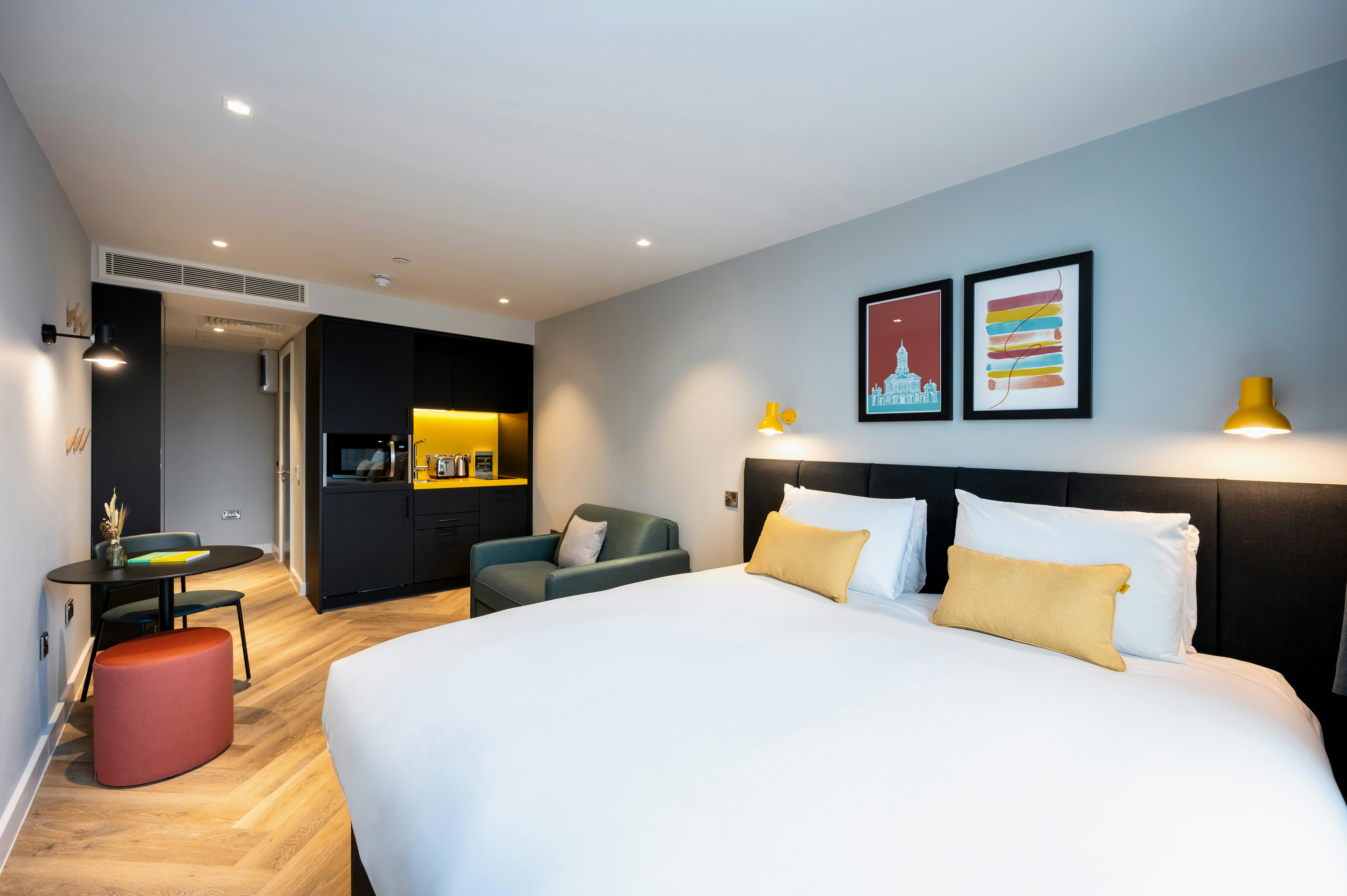 استوديو بسرير مزدوج مع أريكة، Staycity Aparthotels Dublin City Centre 3/7