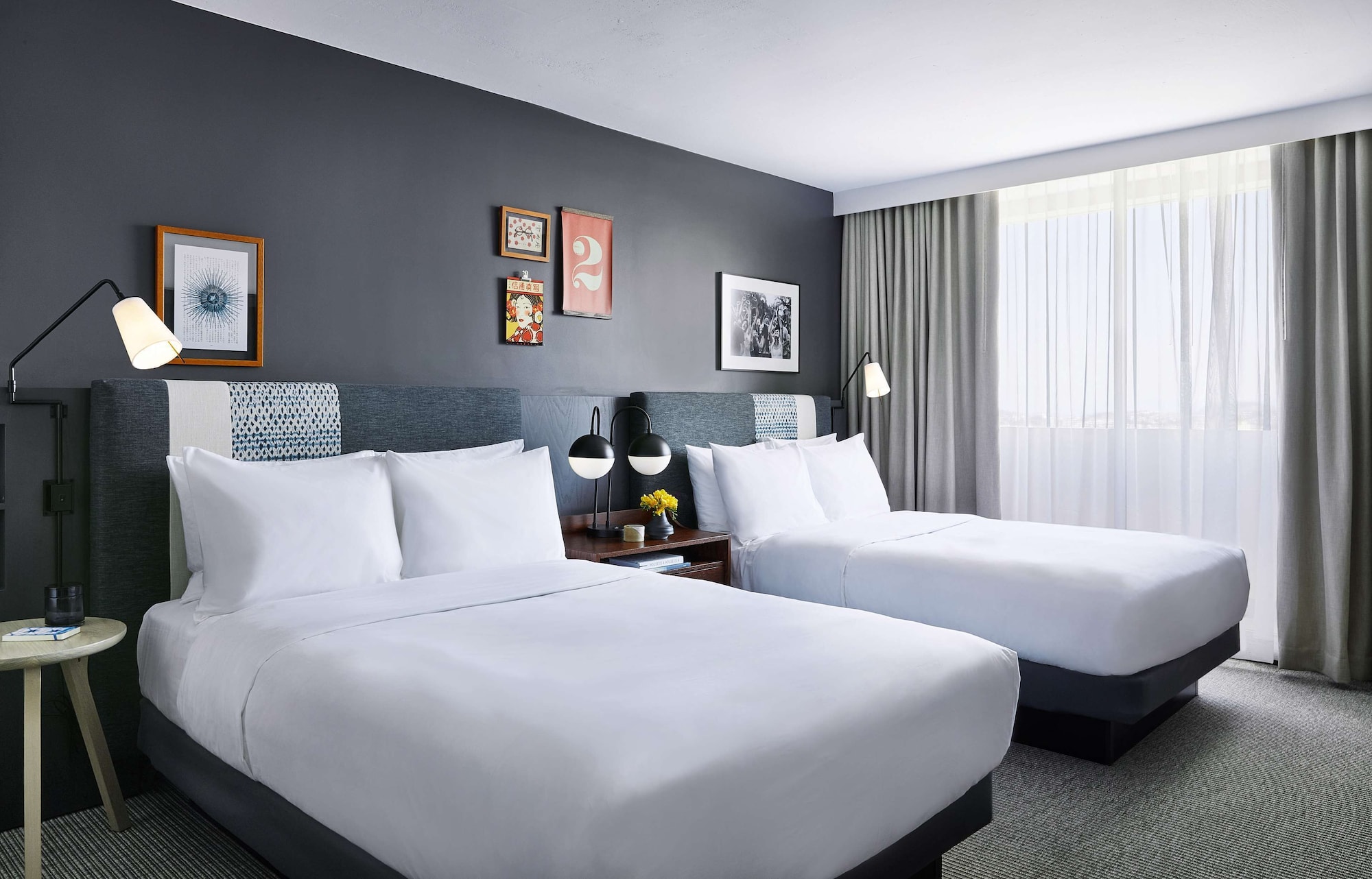 Room, 2 Double Beds, City View