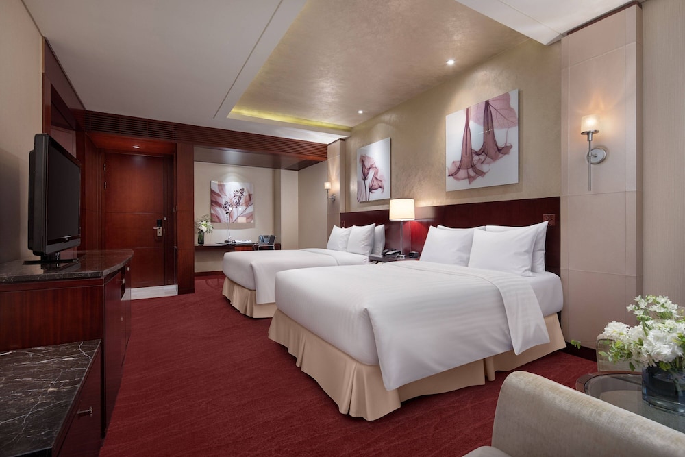 غرفة بسريرين مزدوجين بإطلالة على المدينة، Beijing Marriott Hotel Northeast 6/10