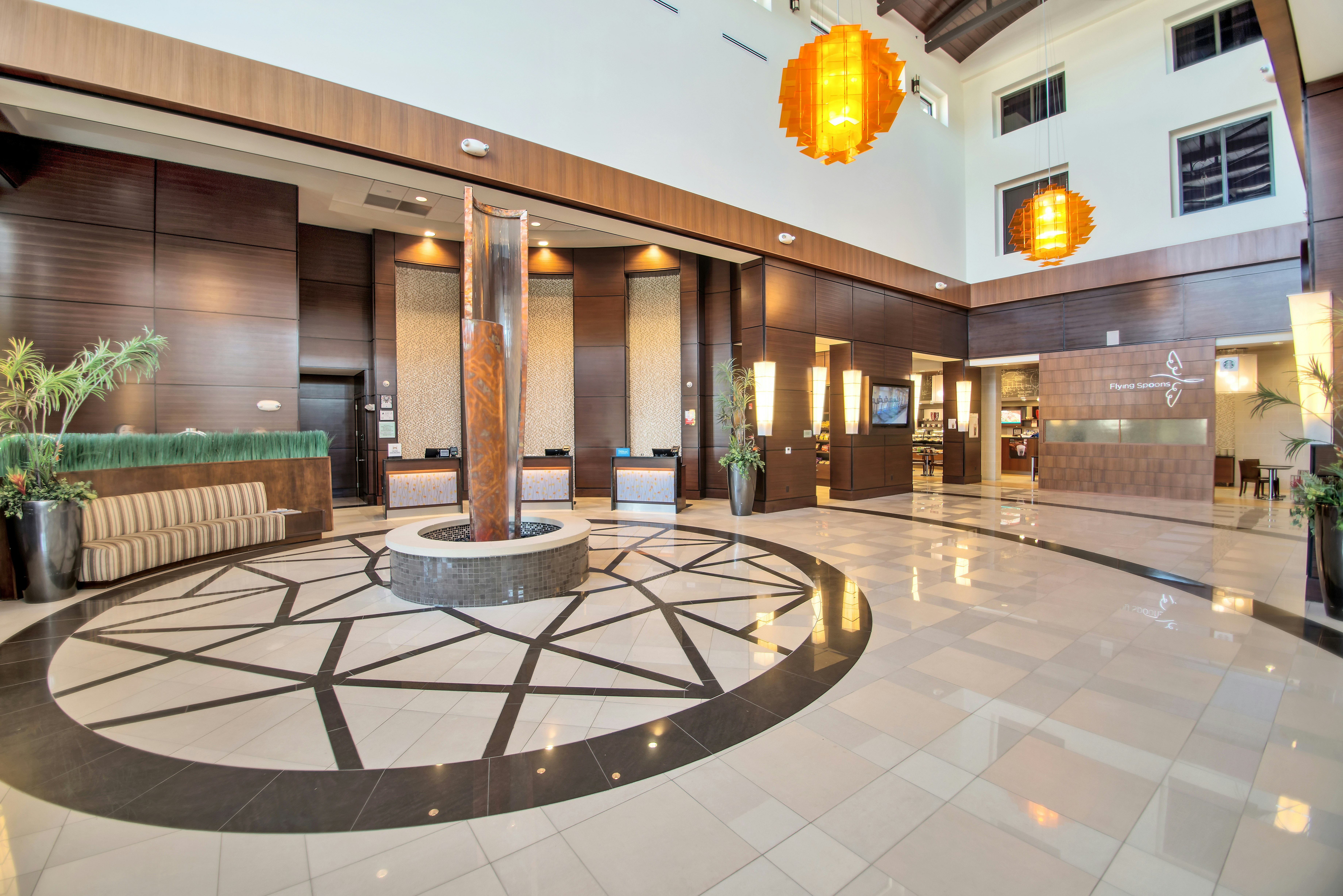 Lobby at Embassy Suites by Hilton Fayetteville Fort Bragg, FAYETTEVILLE - NC