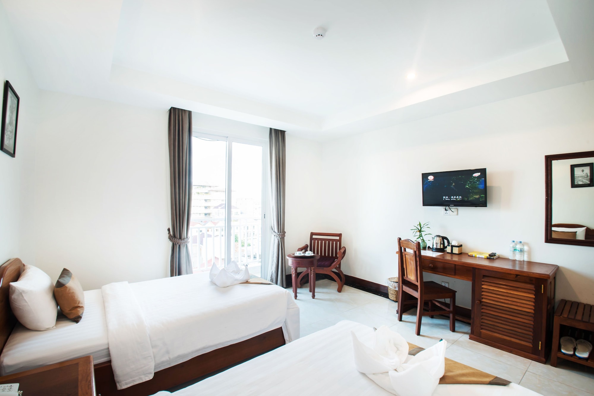 غرفة سوبيريور بسريرين منفصلين بإطلالة على المدينة، RELAX HOTEL 4/4