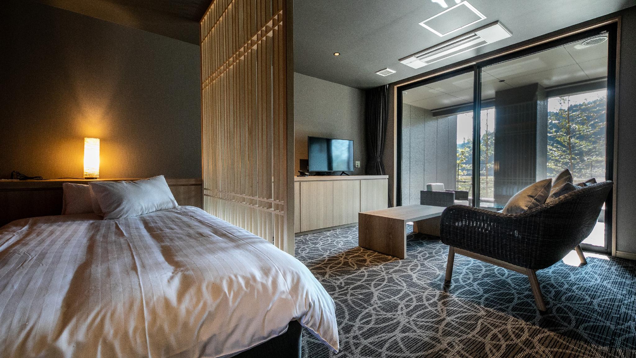 Run of House, Junior Suite, Twin Beds, Semi Outdoor Spring Bath