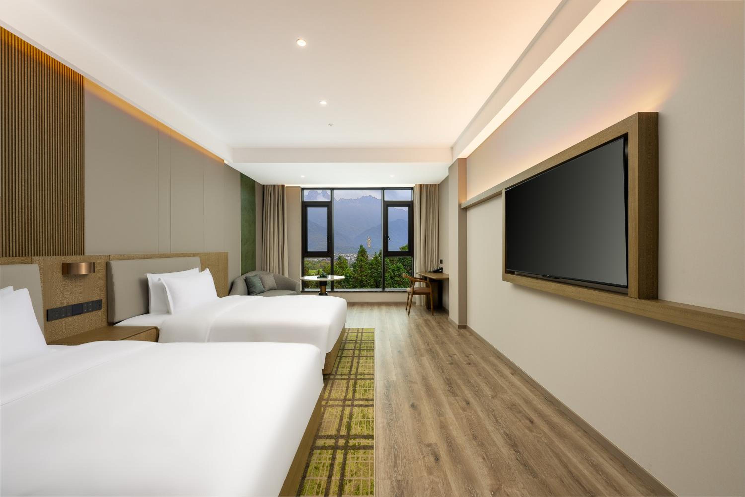Mountain, Premium, 2 Double Beds, Bathtub