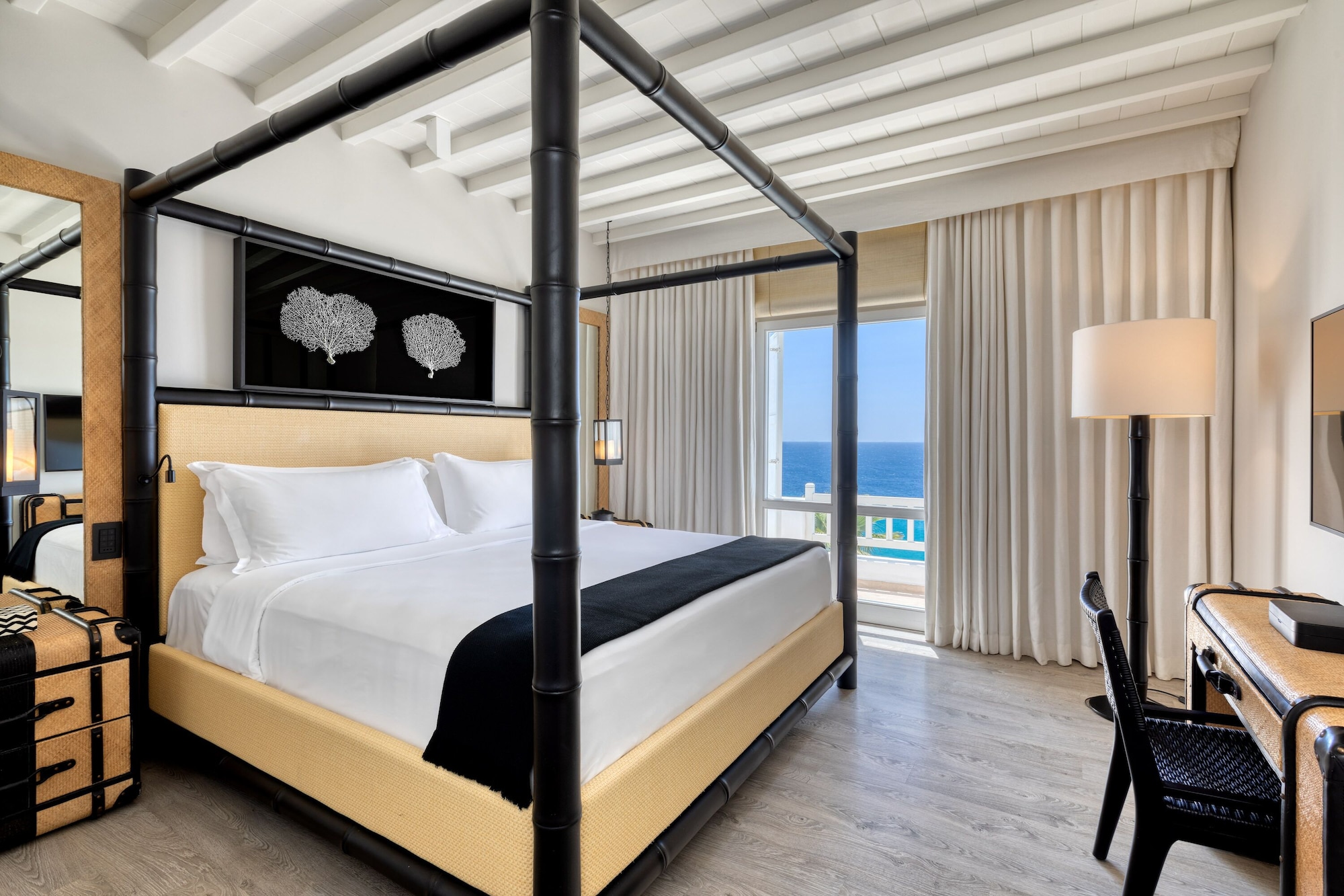 جناح فاخر بسرير مزدوج بإطلالة على البحر بشرفة، Santa Marina, a Luxury Collection Resort, Mykonos 3/6