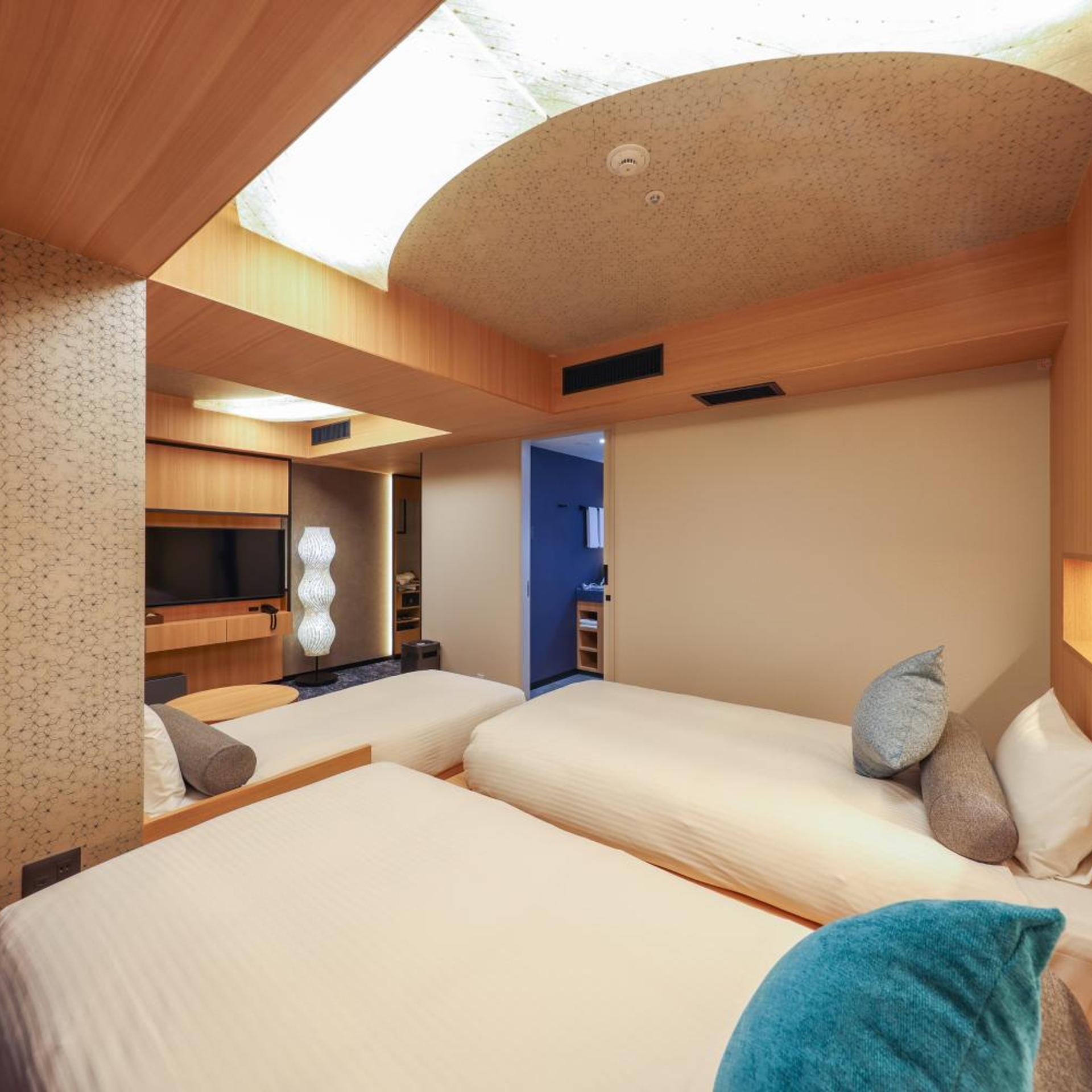 غرفة ديلوكس بسريرين منفصلين مع أريكة، Hotel Keihan Tenmabashiekimae 3/9