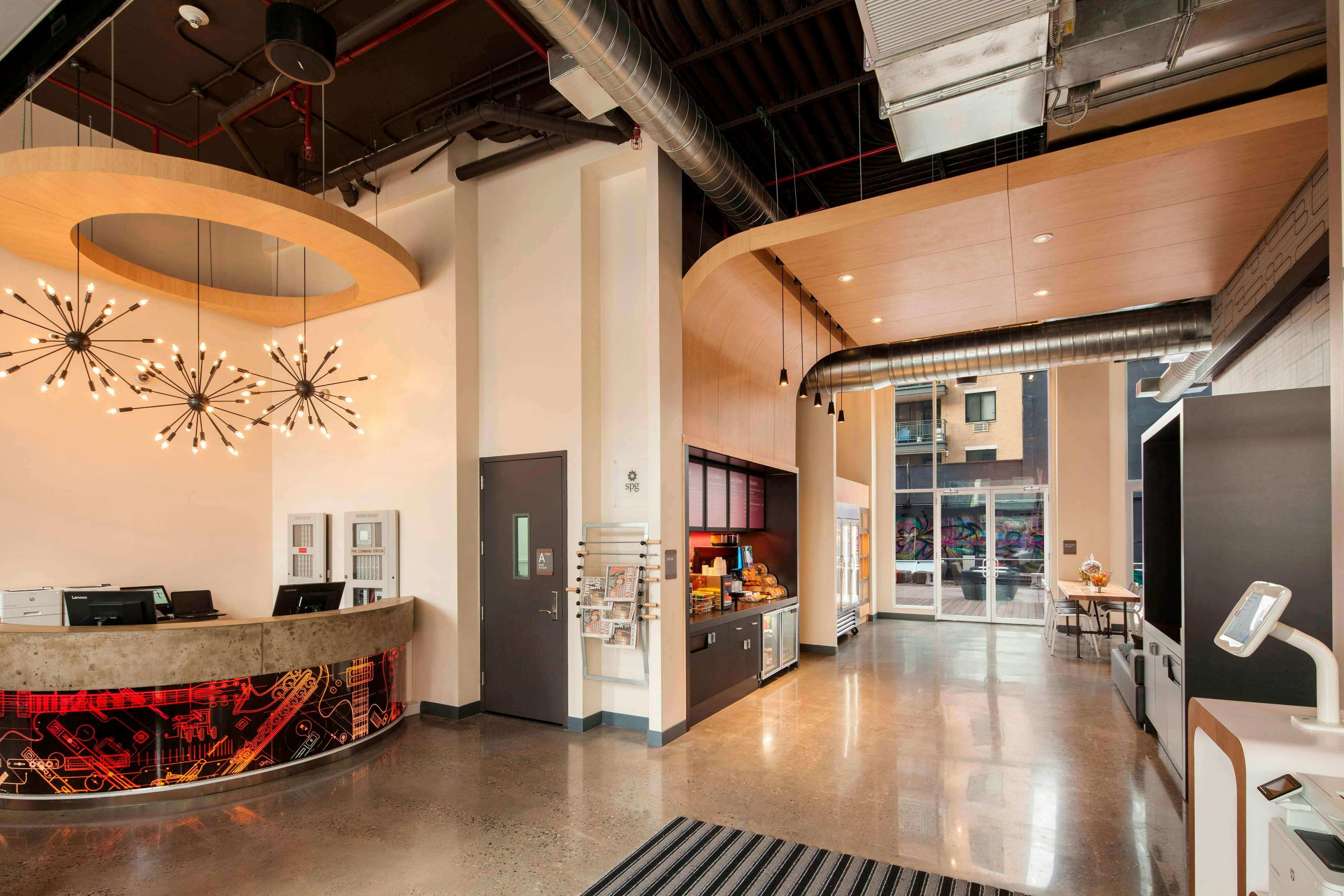 Lobby at ALOFT LONG ISLAND CITY-MANHATTAN VIEW, NEW YORK - NY