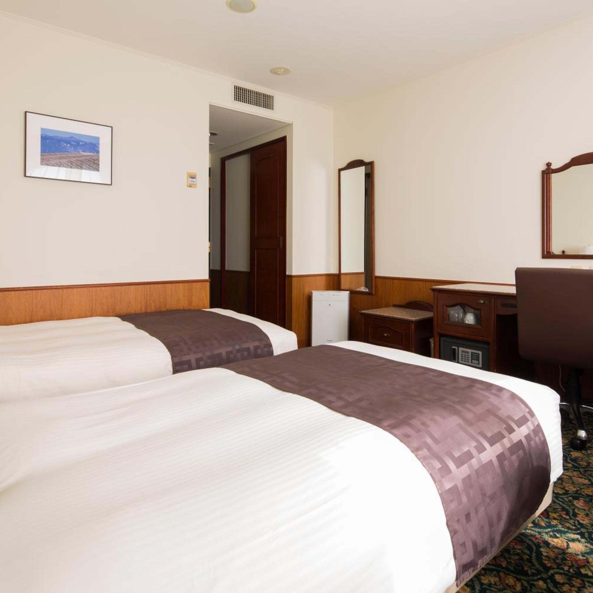 غرفة قياسية مفردة بسريرين منفصلين للمدخنين، Premier Hotel Cabin Obihiro 6/8