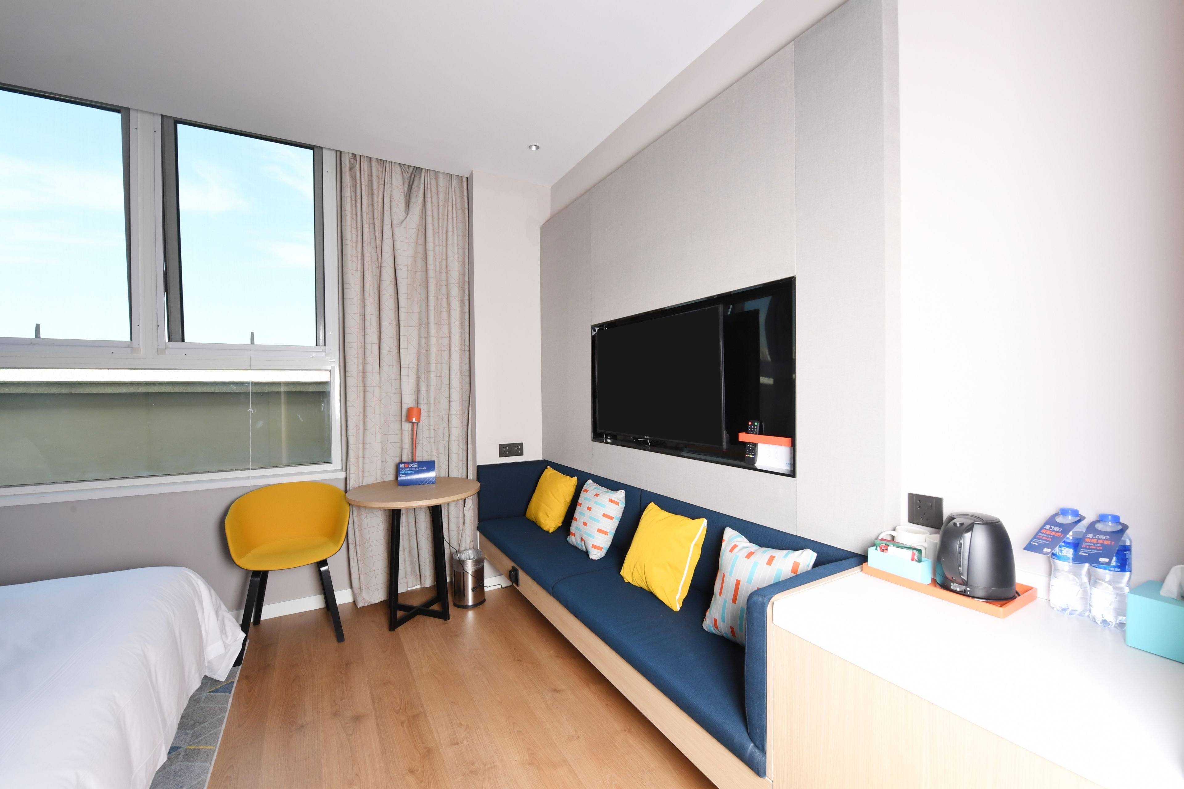 غرفة قياسية بسرير كينج بإطلالة على المدينة، Holiday Inn Express Tianjin Binhai an IHG Hotel 4/4