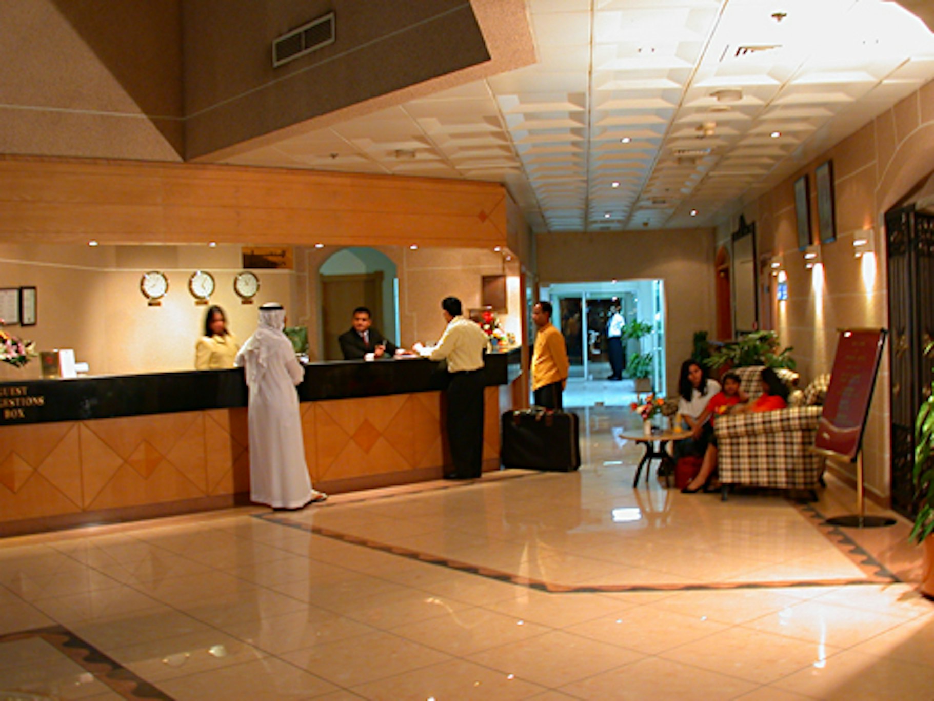 Lobby at Fortune Plaza Hotel, DUBAI