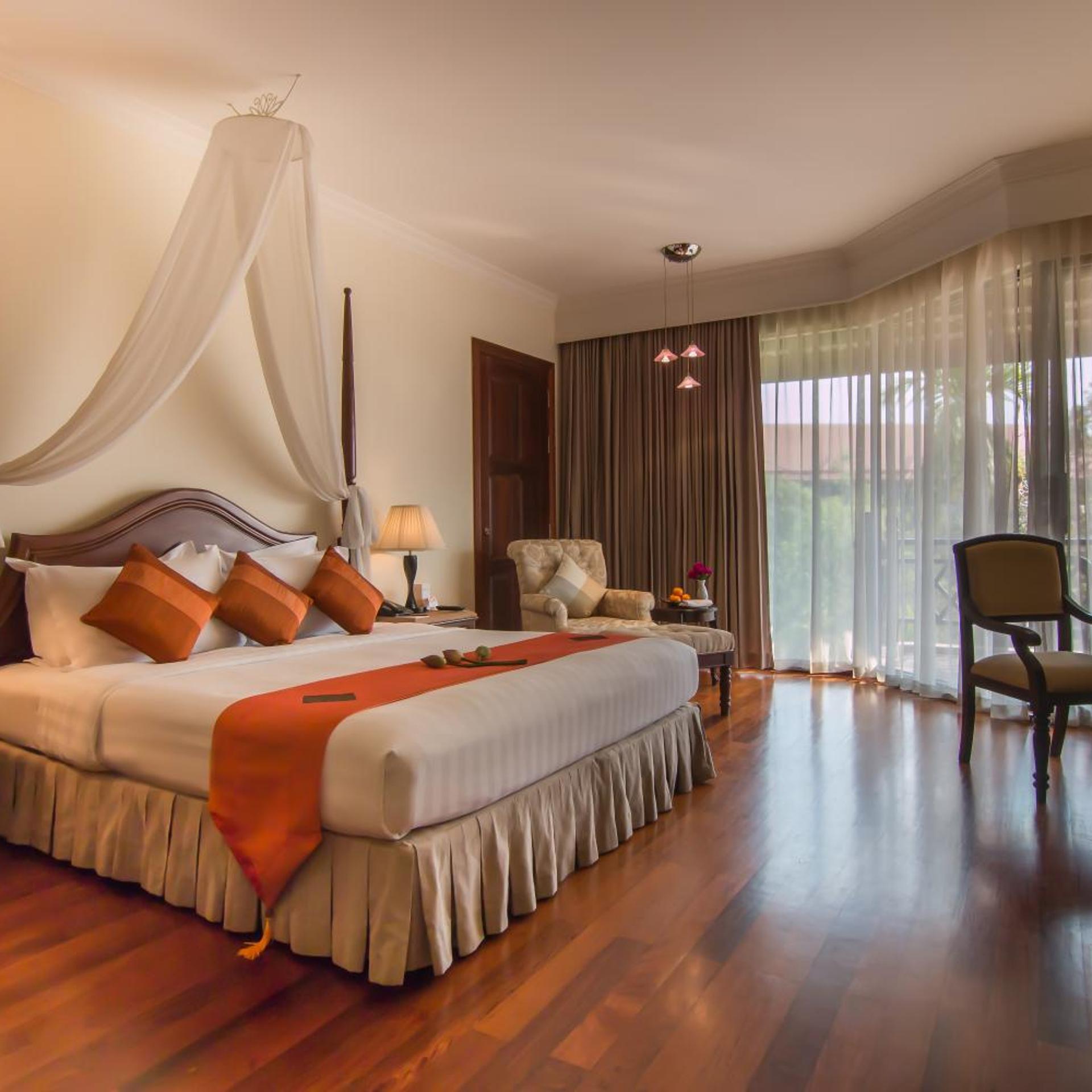 غرفة ديلوكس بإطلالة على الحديقة، PALACE RESIDENCE & VILLA SIEM REAP 2/10
