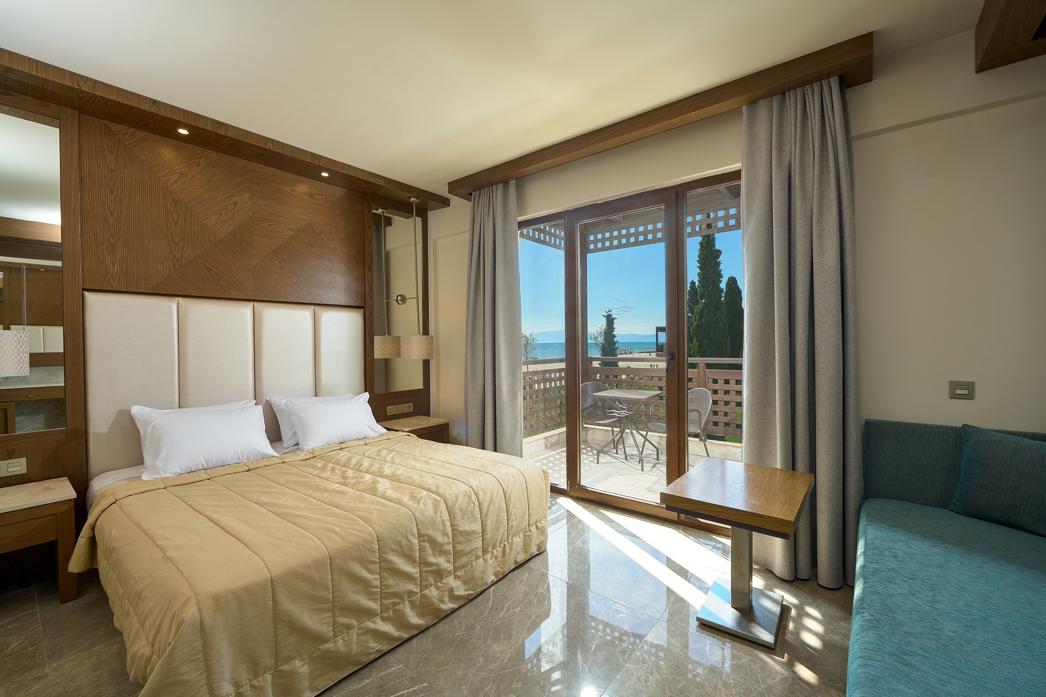 Room, Double Bed, Side Sea View