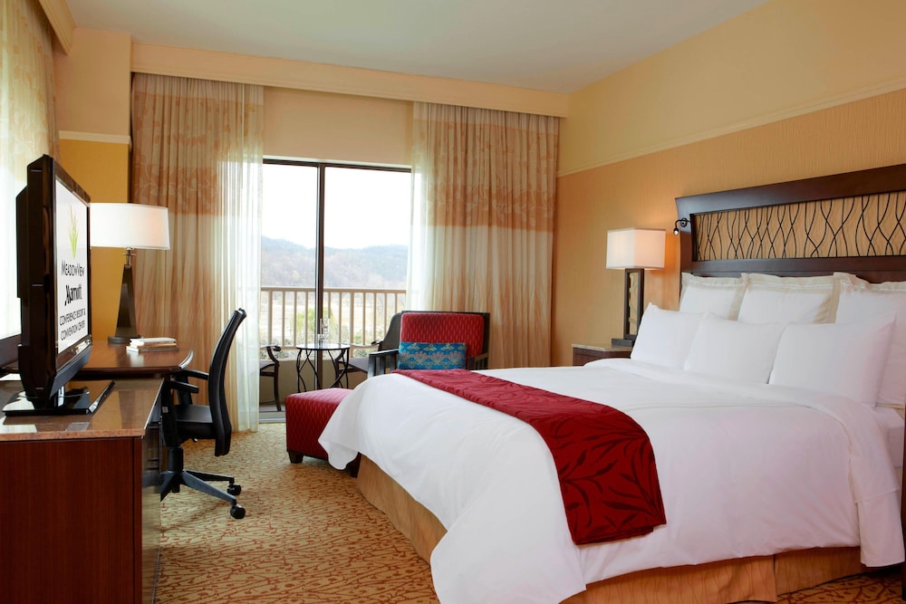 غرفة بسرير كينج بشرفة، Marriott Meadowview Conference Resort Convention Center 8/10