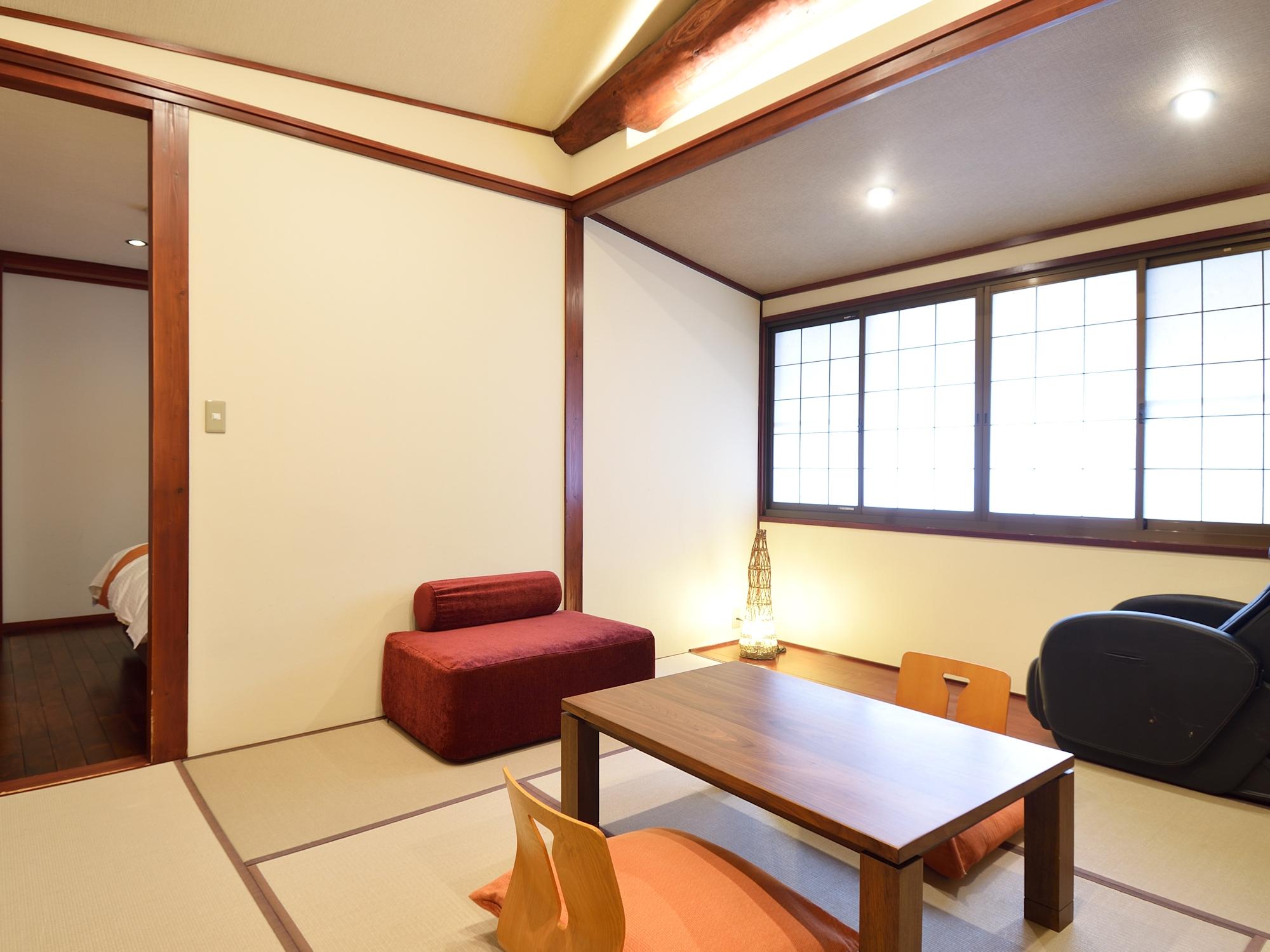 Semi Room, Japanese Western, 2 Semi Double Beds, 2 Futon Beds, Tatami
