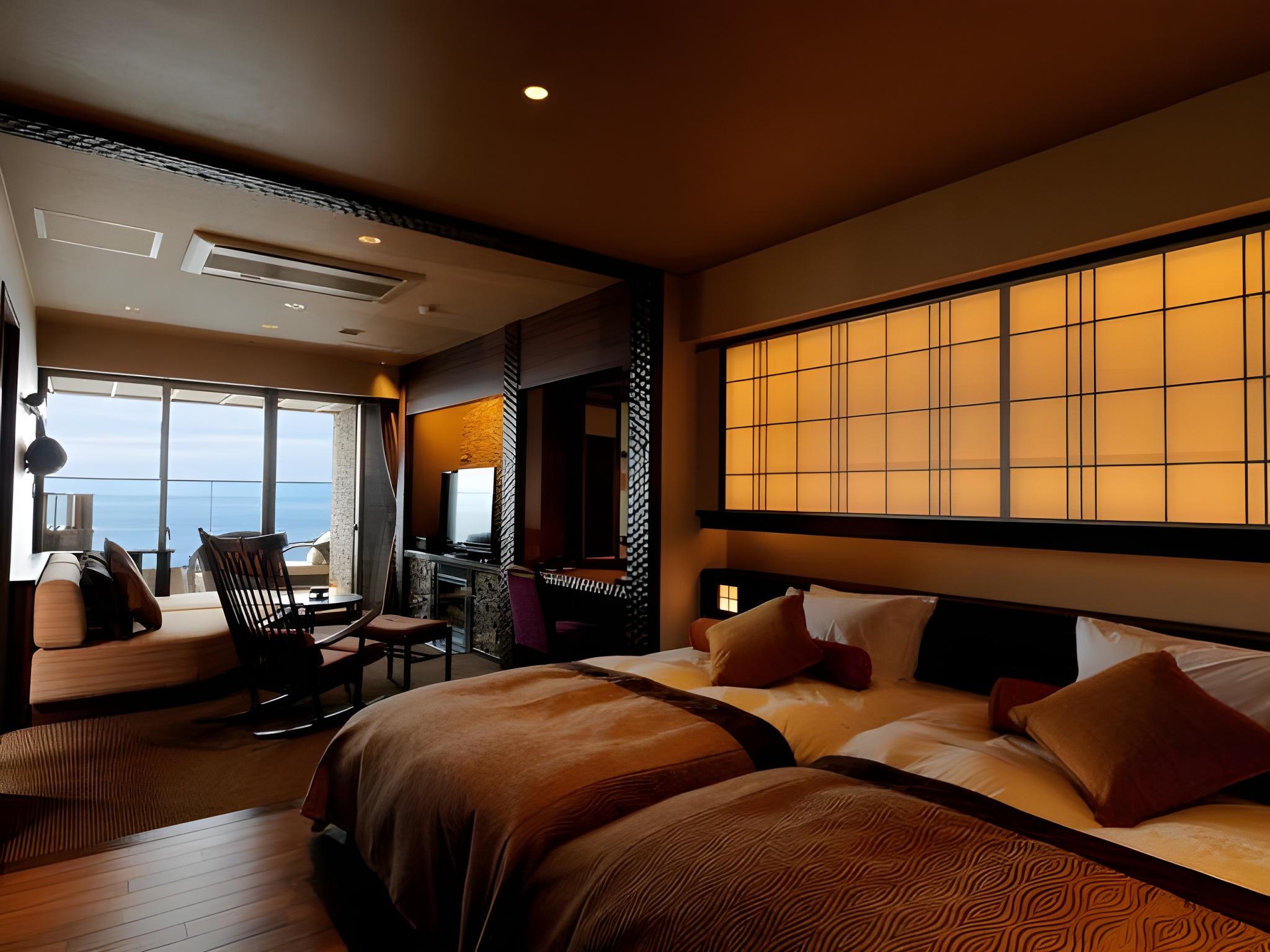 Club, Suite, Twin Beds, Outdoor Bath, Club Floor
