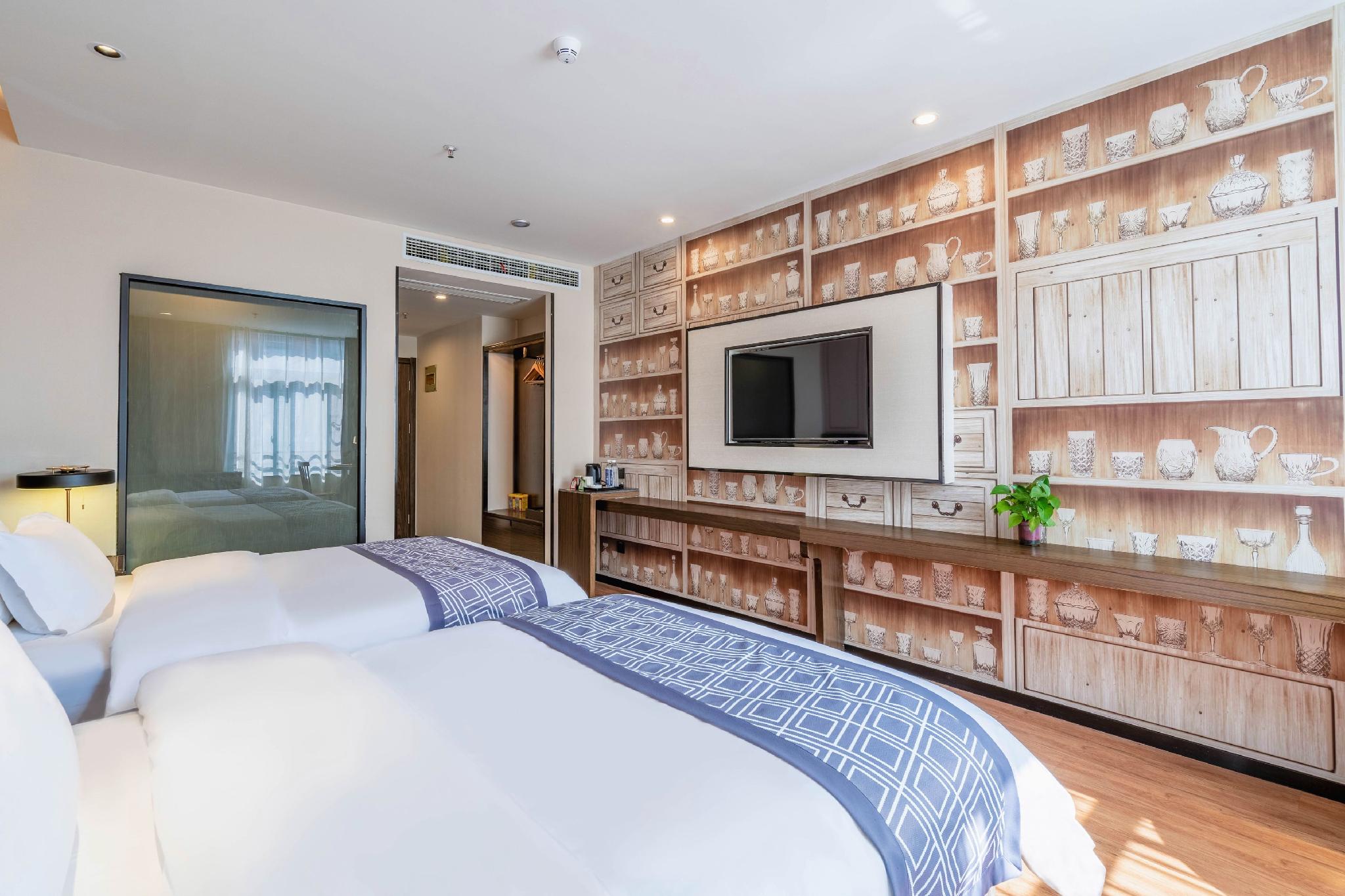 غرفة سوبيريور بسريرين منفصلين، Gem Anqing Wangjiang County Central Mall Fengqi Road Hotel 2/2
