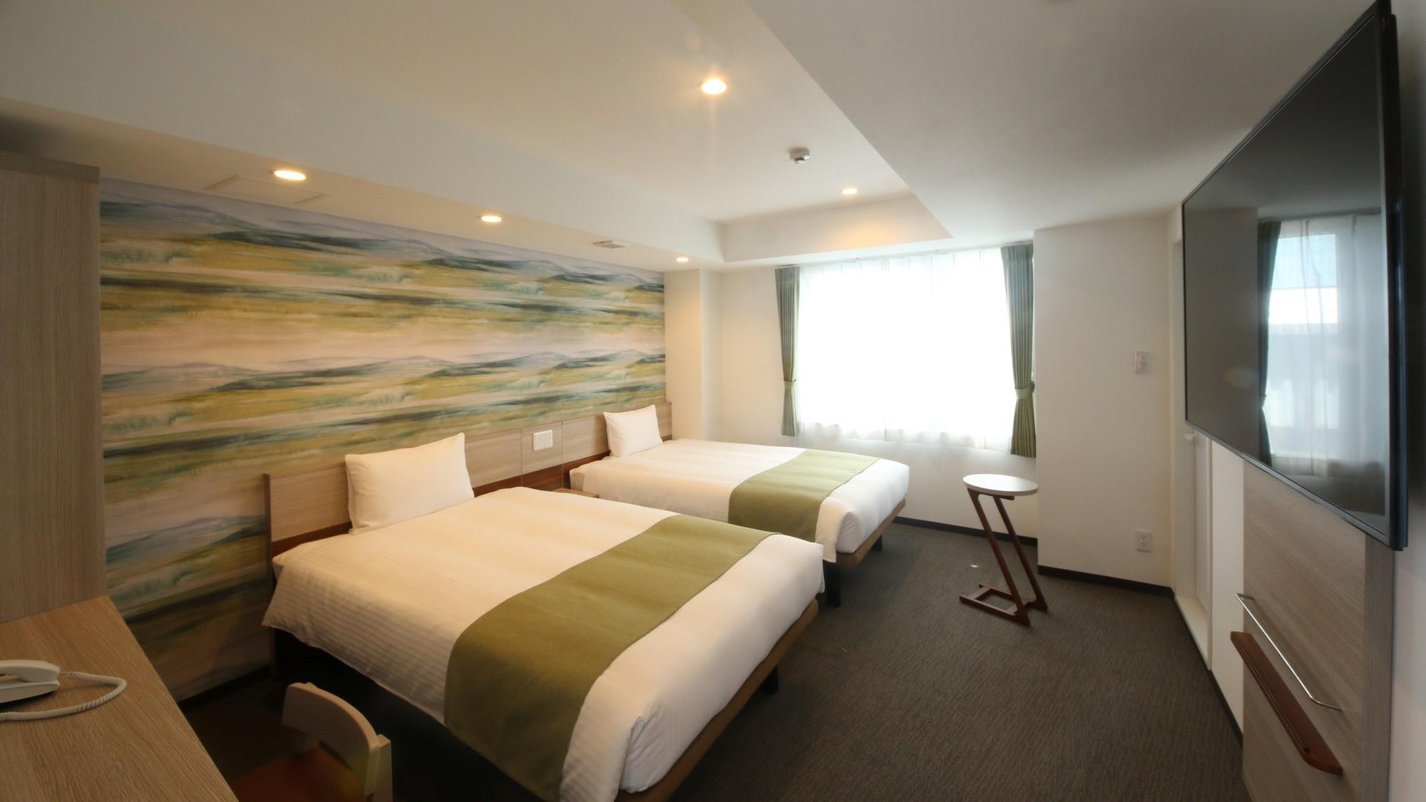 Deluxe, Twin Beds, No Scenic View, Smoking