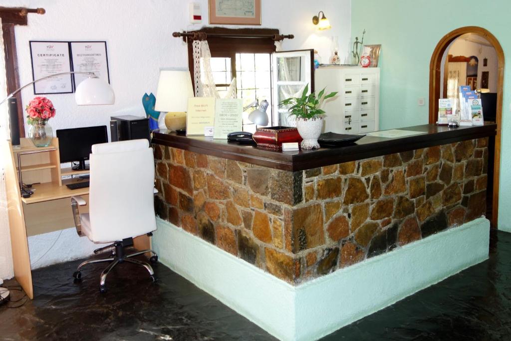 Lobby at Cretan Village Hotel Apartments, AGIOS NIKOLAOS