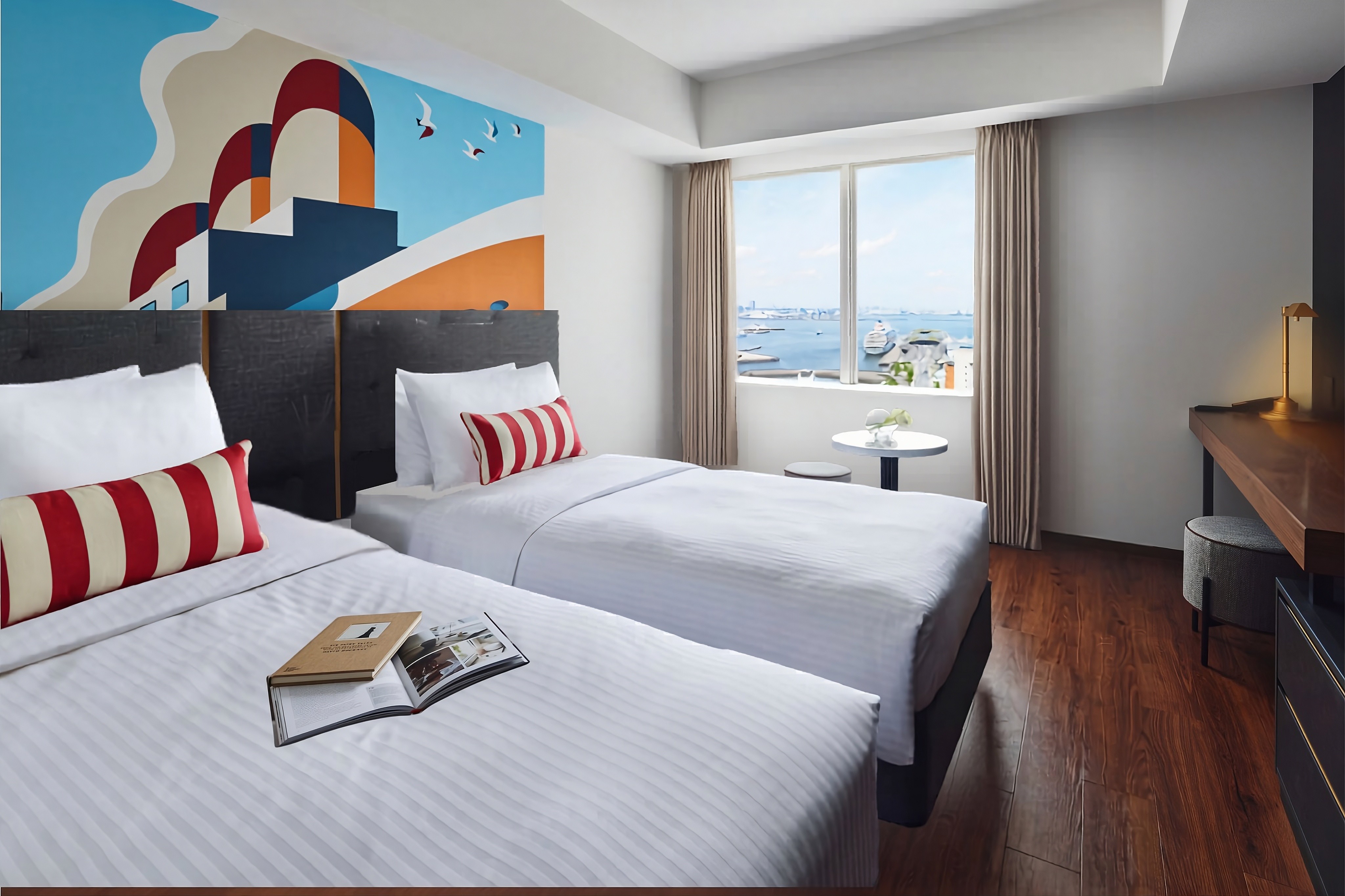 Room, Twin Beds, Harbour View
