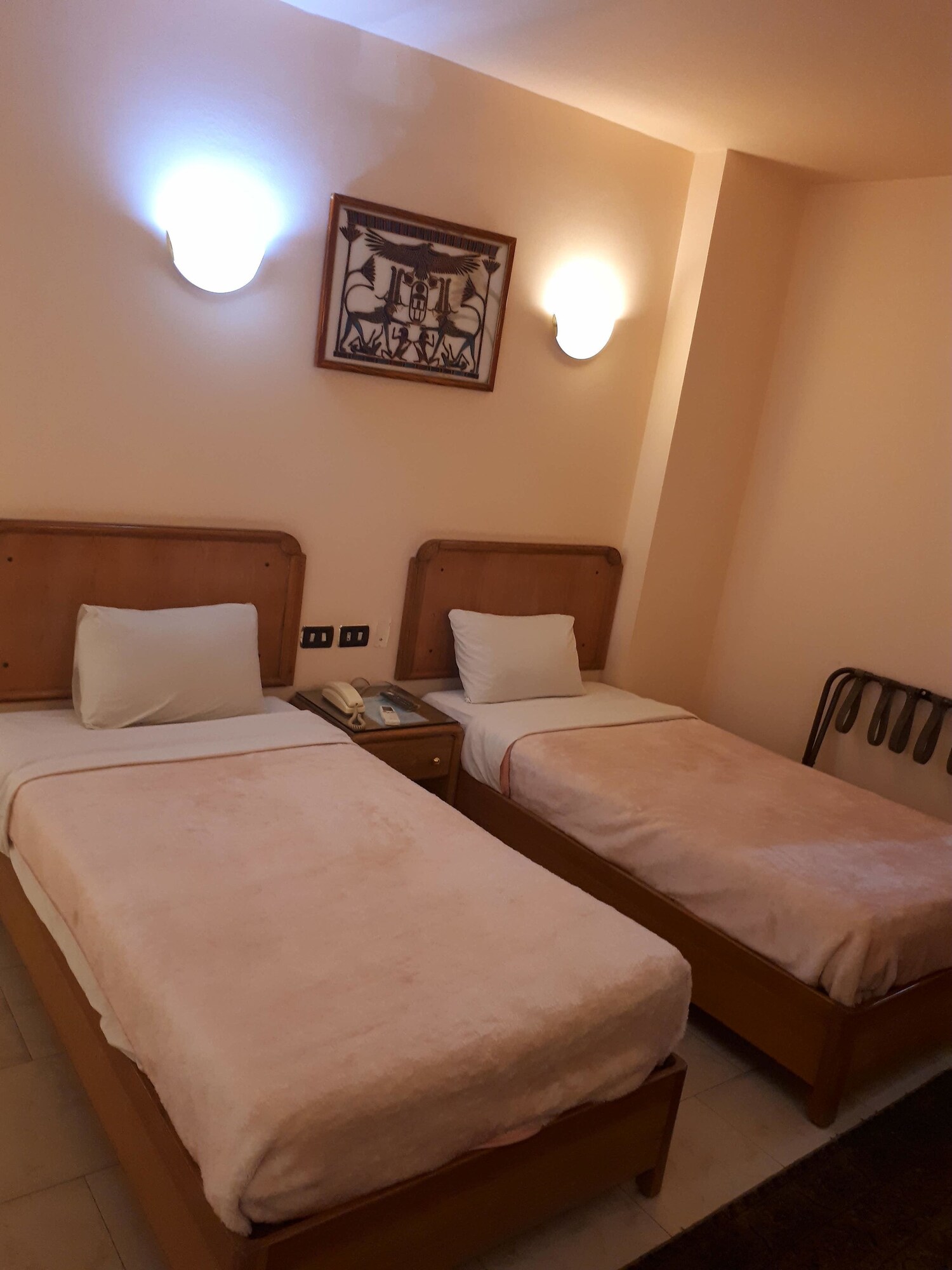 Room, Twin Beds, City View