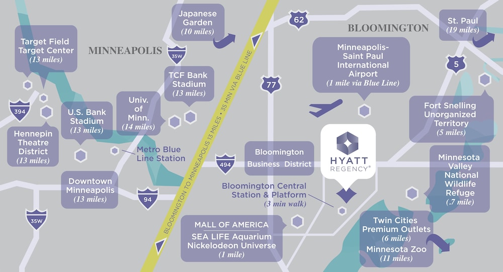 Hyatt Regency Bloomington Minneapolis 66/72