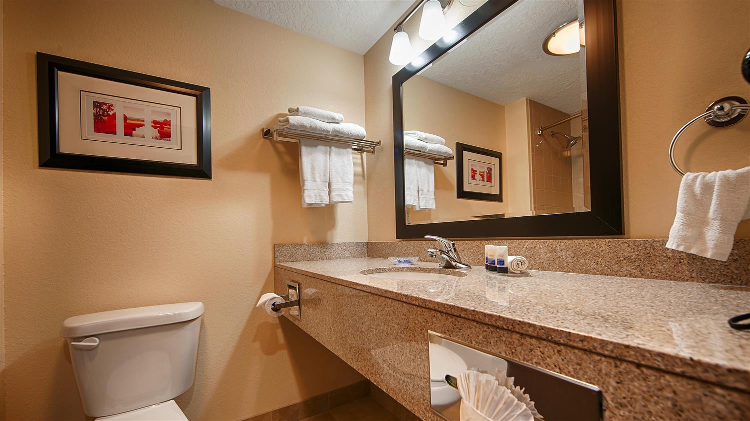 غرفة بسرير كينج يُسمح فيها بالحيوانات الأليفة، Best Western Plus Airport Inn Suites Salt Lake City 4/5