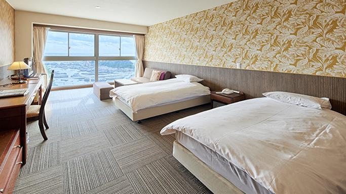Room, Twin Beds, Side Ocean View, No Bathroom