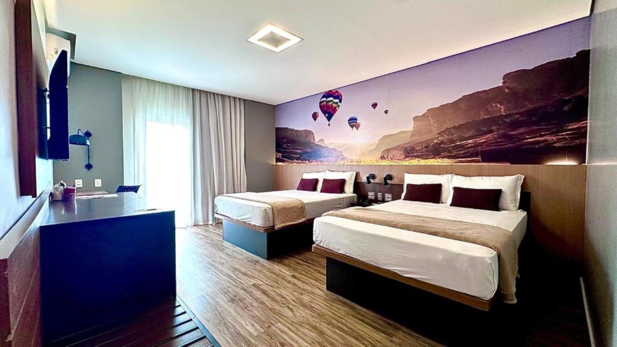 Plus, Superior, Triple, 2 Double Beds