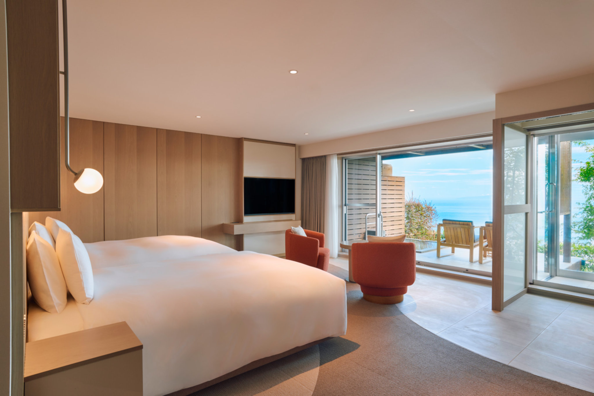 ROOM, TWIN BEDS, OUTDOOR BATH