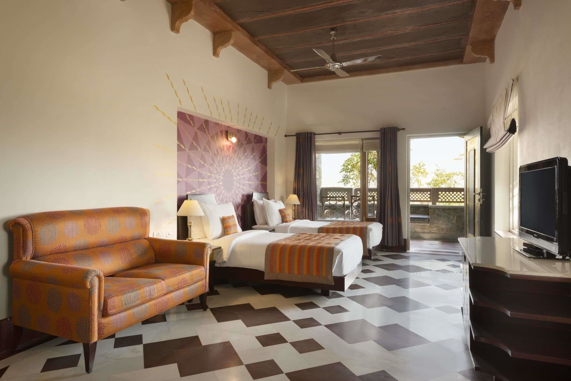 PREMIUM, VILLA, KING BED, VALLEY AND SAJJAN GARH FORT VIEW