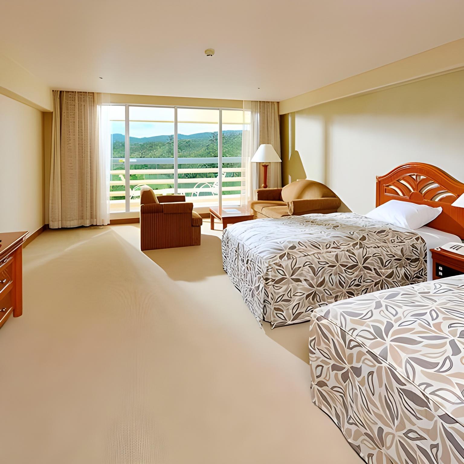 Deluxe, Twin Beds, Green View, Mountain View