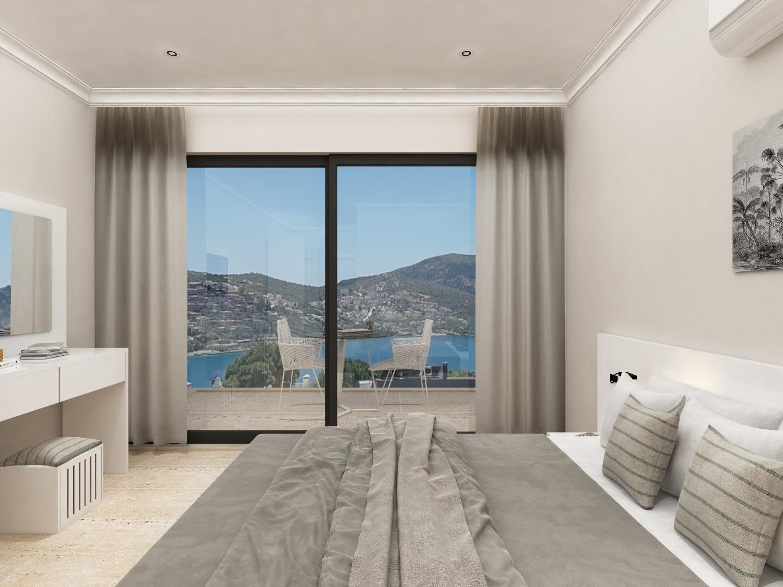 Room, Double or Twin Bed, Side Sea View