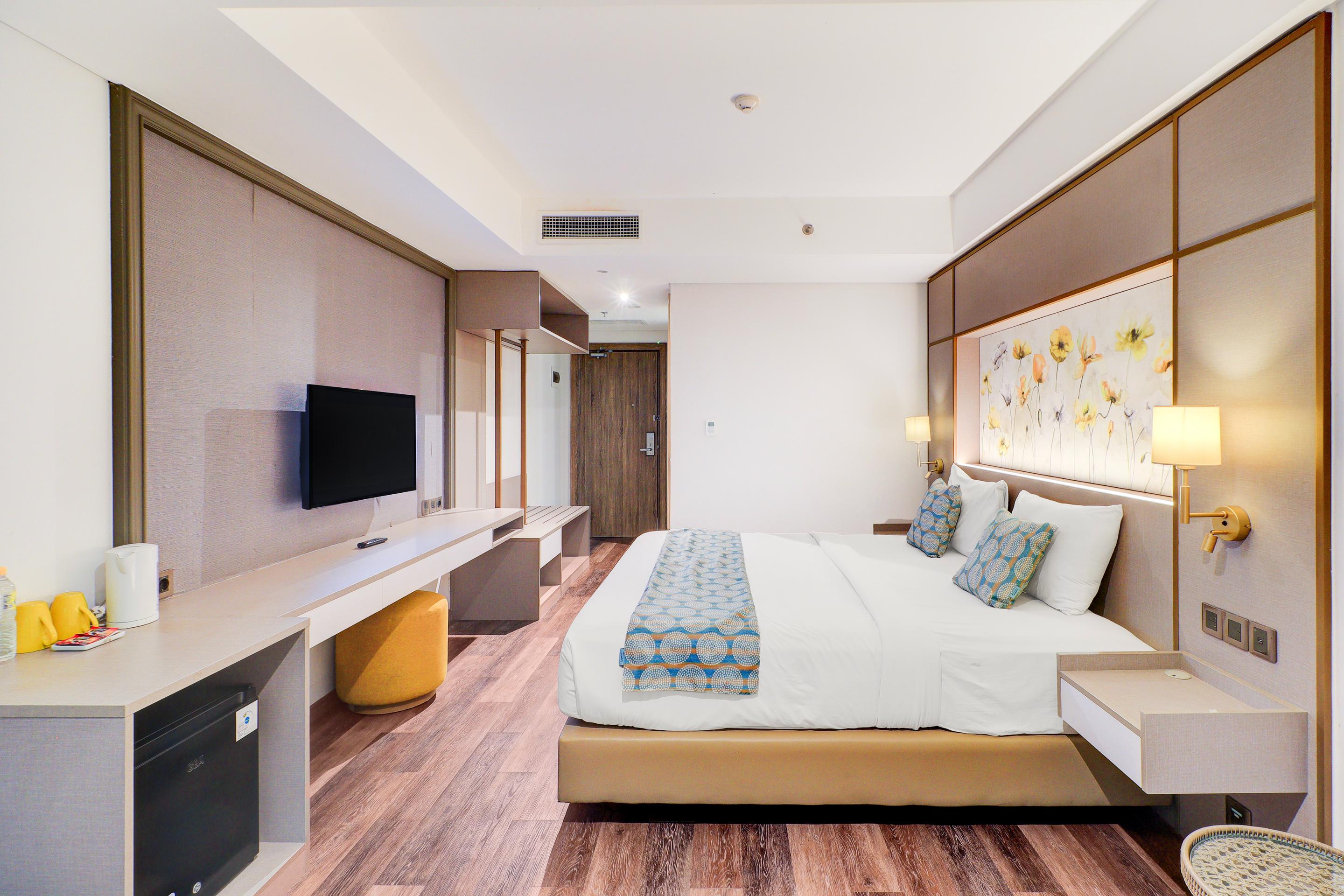 غرفة ديلوكس بسرير مزدوج، Sunday Hotel Sunset Road Near Trans Studio Mall 4/4