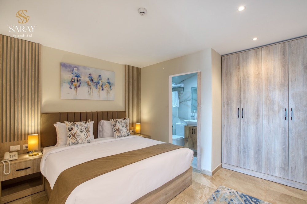 Grand, Family Suite, Twin Beds, King Bed, Pyramids View, Sofa, Terrace