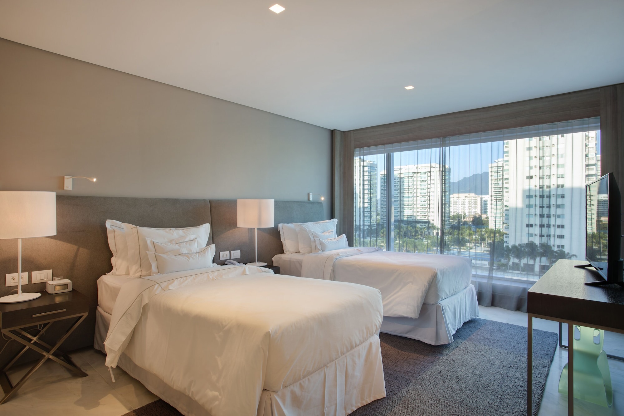 DELUXE, TWIN BEDS, CITY VIEW