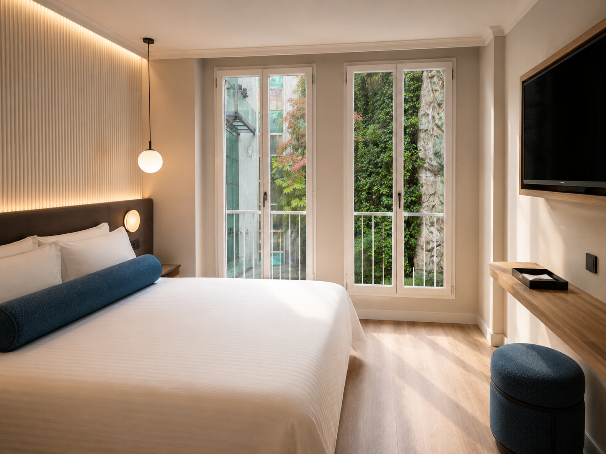 Room, Single, Double Bed