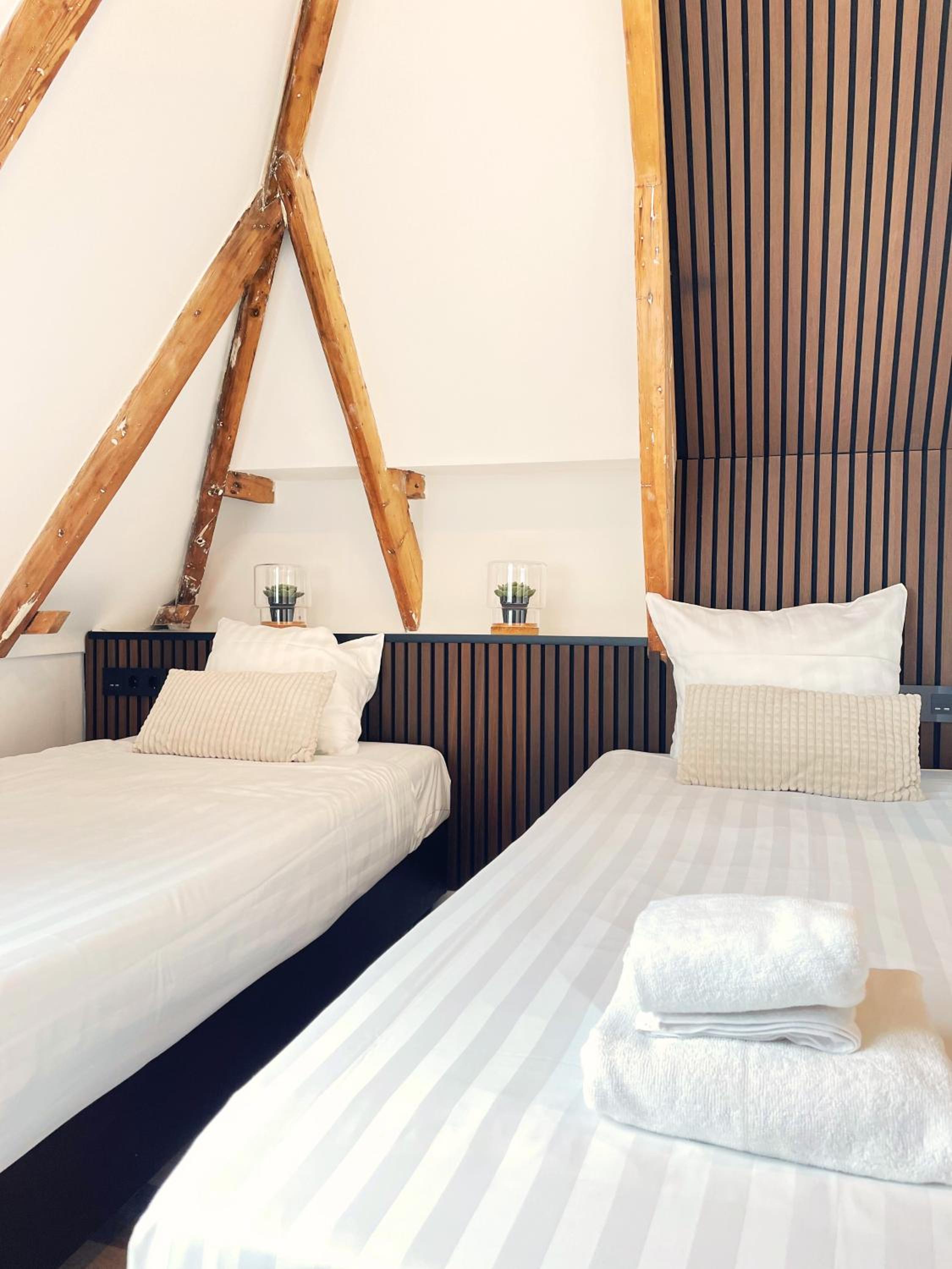 Room, Twin Beds, Attic