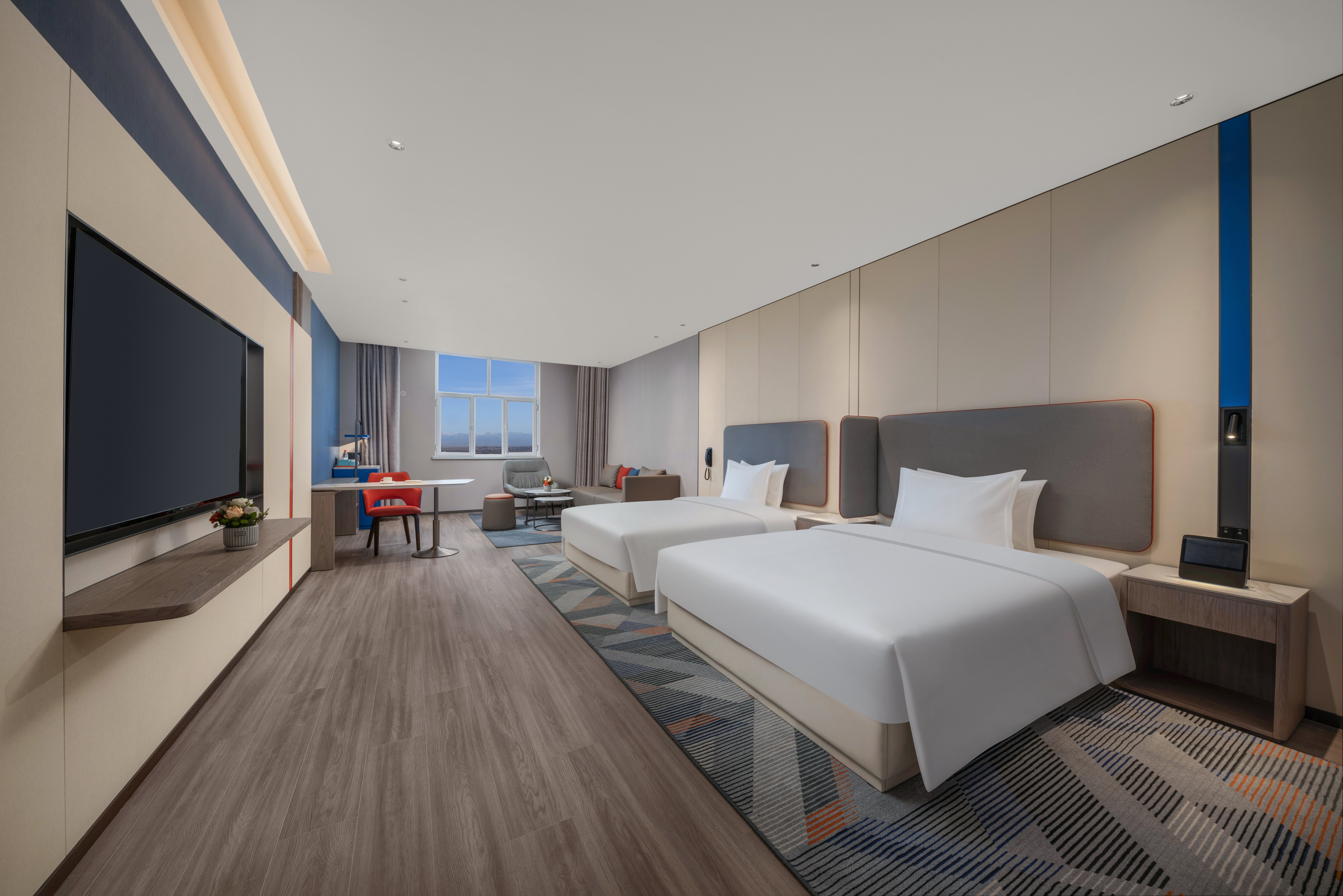 Hollywood, Standard, Twin Beds