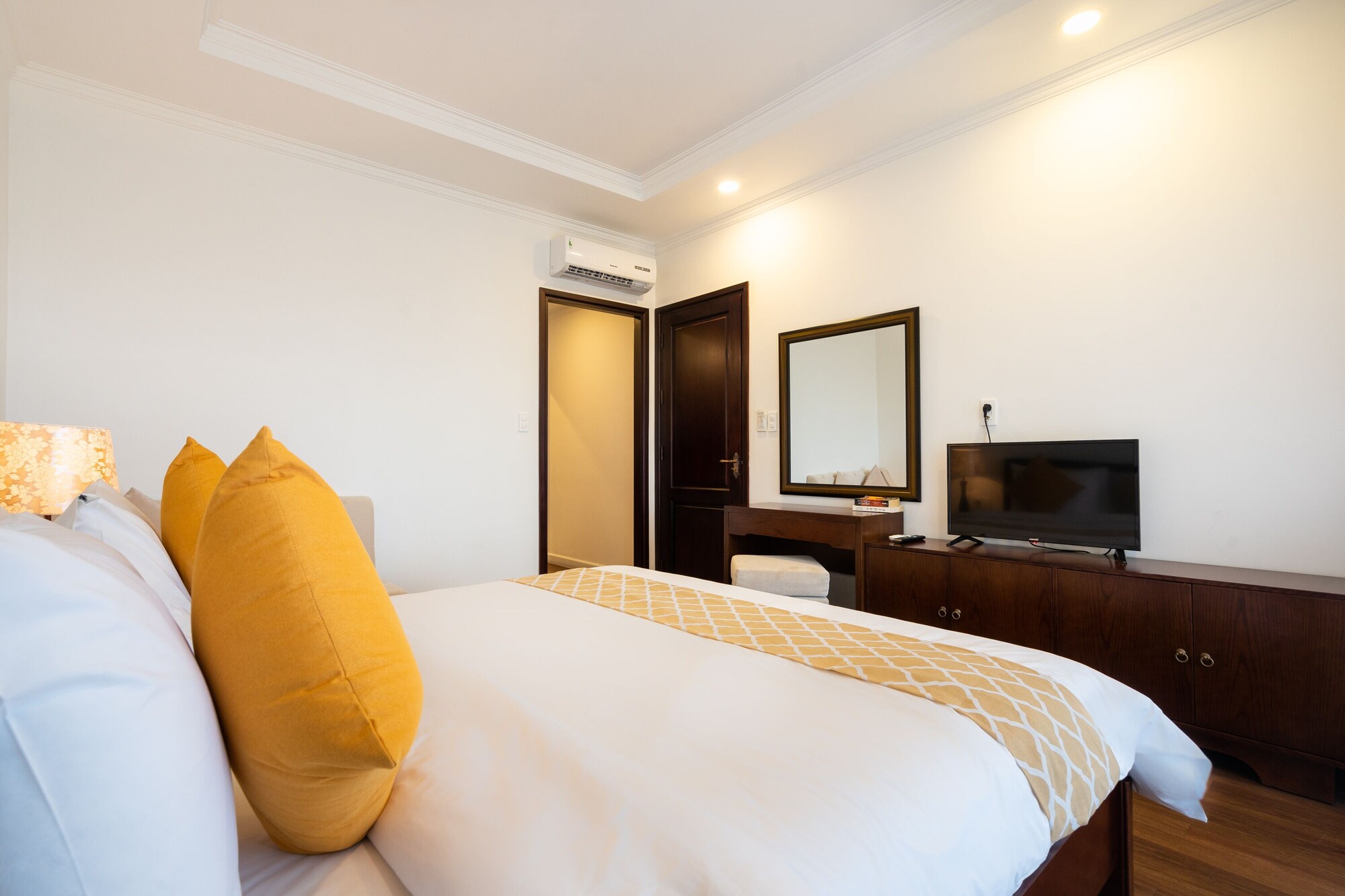 غرفة عائلية بسريرين مزدوجين بإطلالة على البحر، Hoang Ngoc Beach Resort 6/10