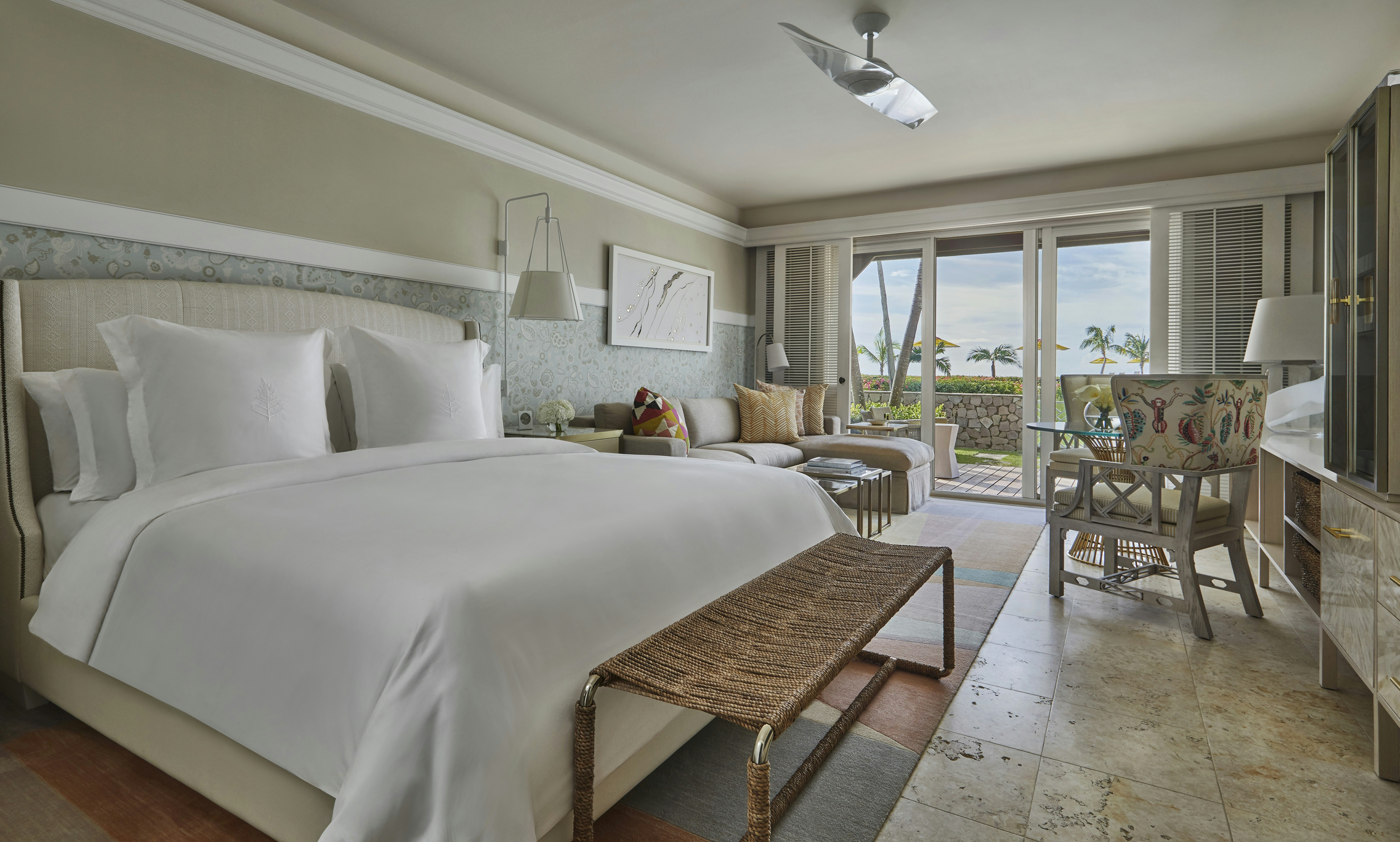 Room, 2 Double Beds, Side Ocean View