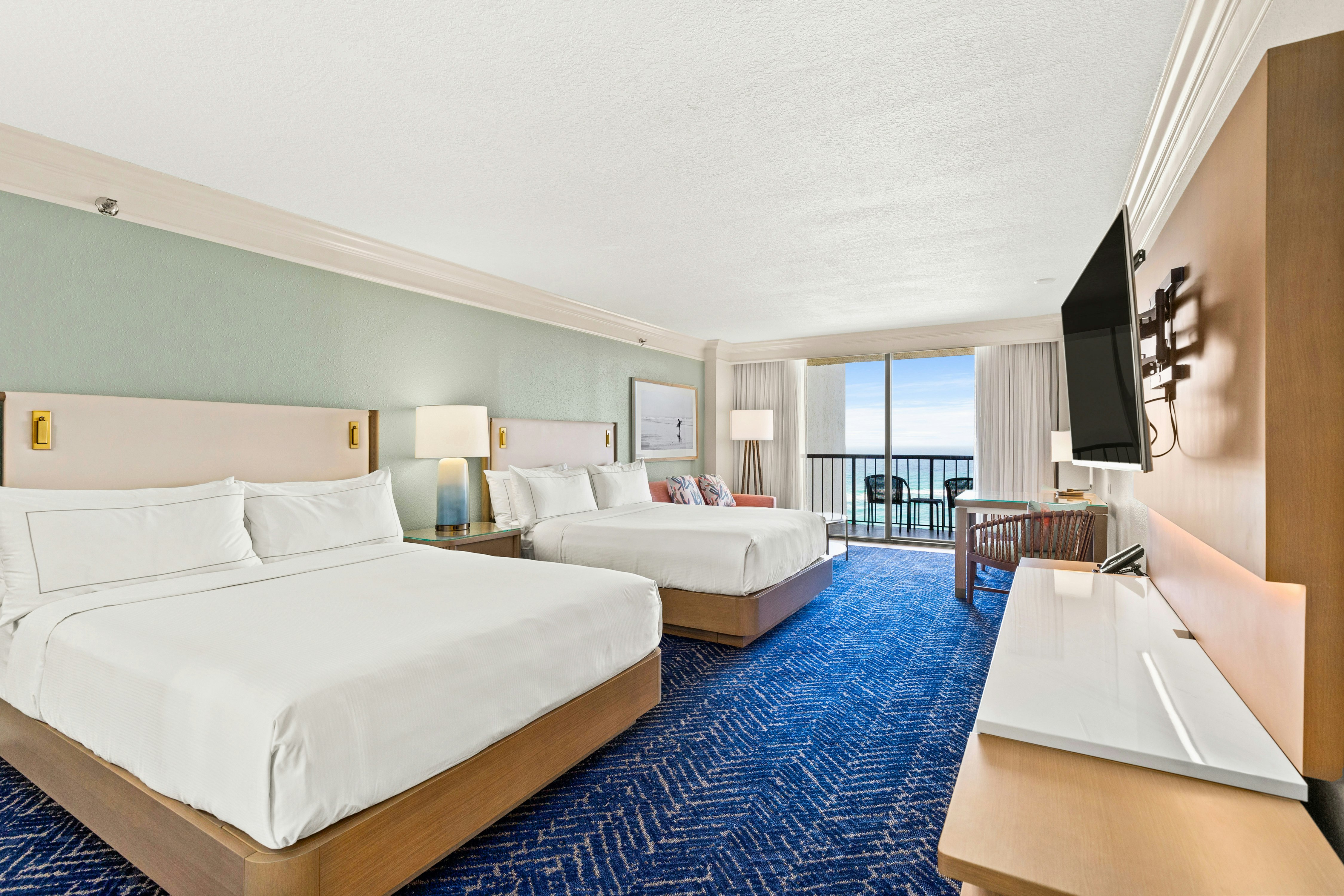 Junior Suite, Deluxe, 2 Queen Beds, Partial View