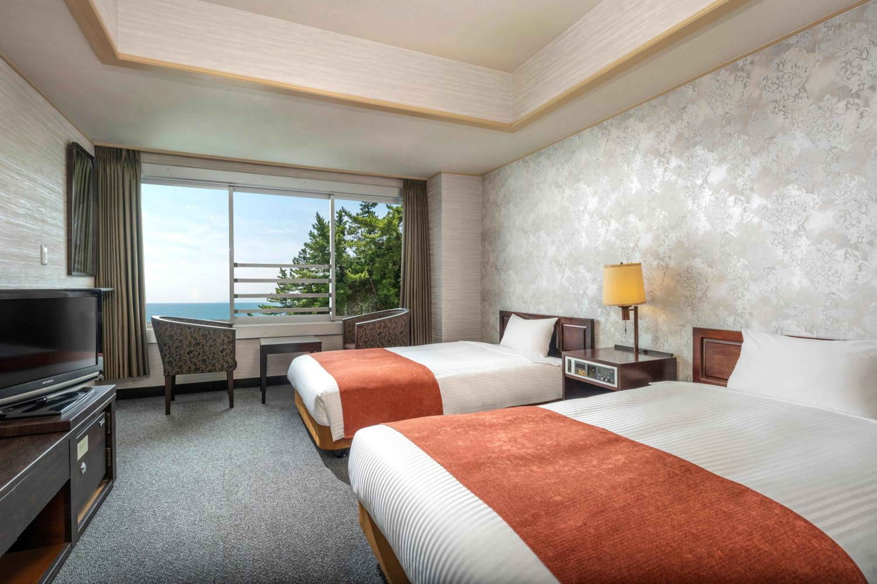 Semi Room, Ocean, Standard, 2 Semi Double Beds