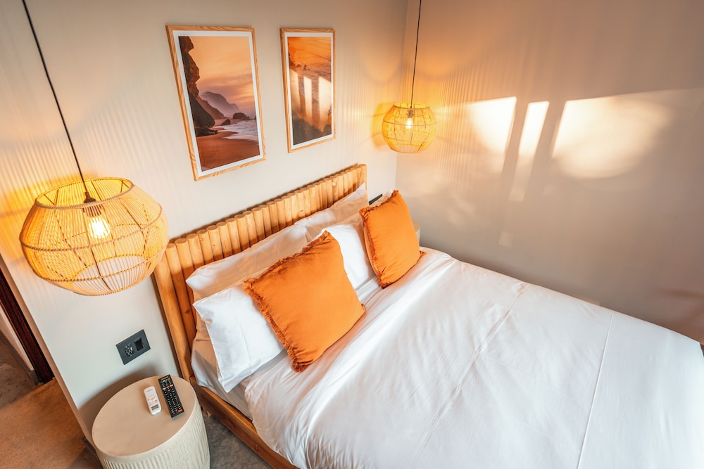 غرفة بريميوم بسرير كوين بإطلالة على البحر، Hotel Bambuda Santa Catalina 4/5