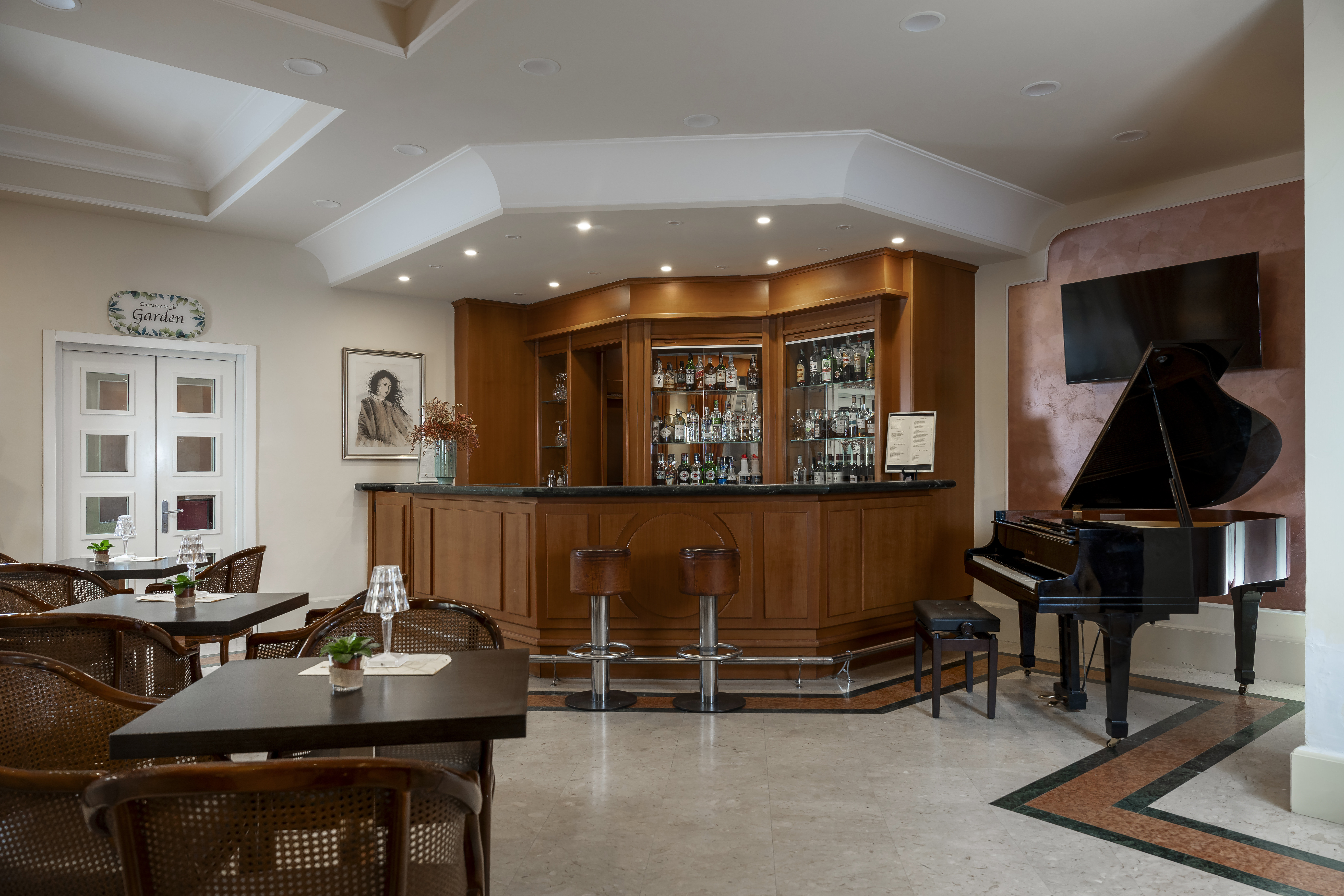 Lobby at Grand Hotel Adriatico, FLORENCE